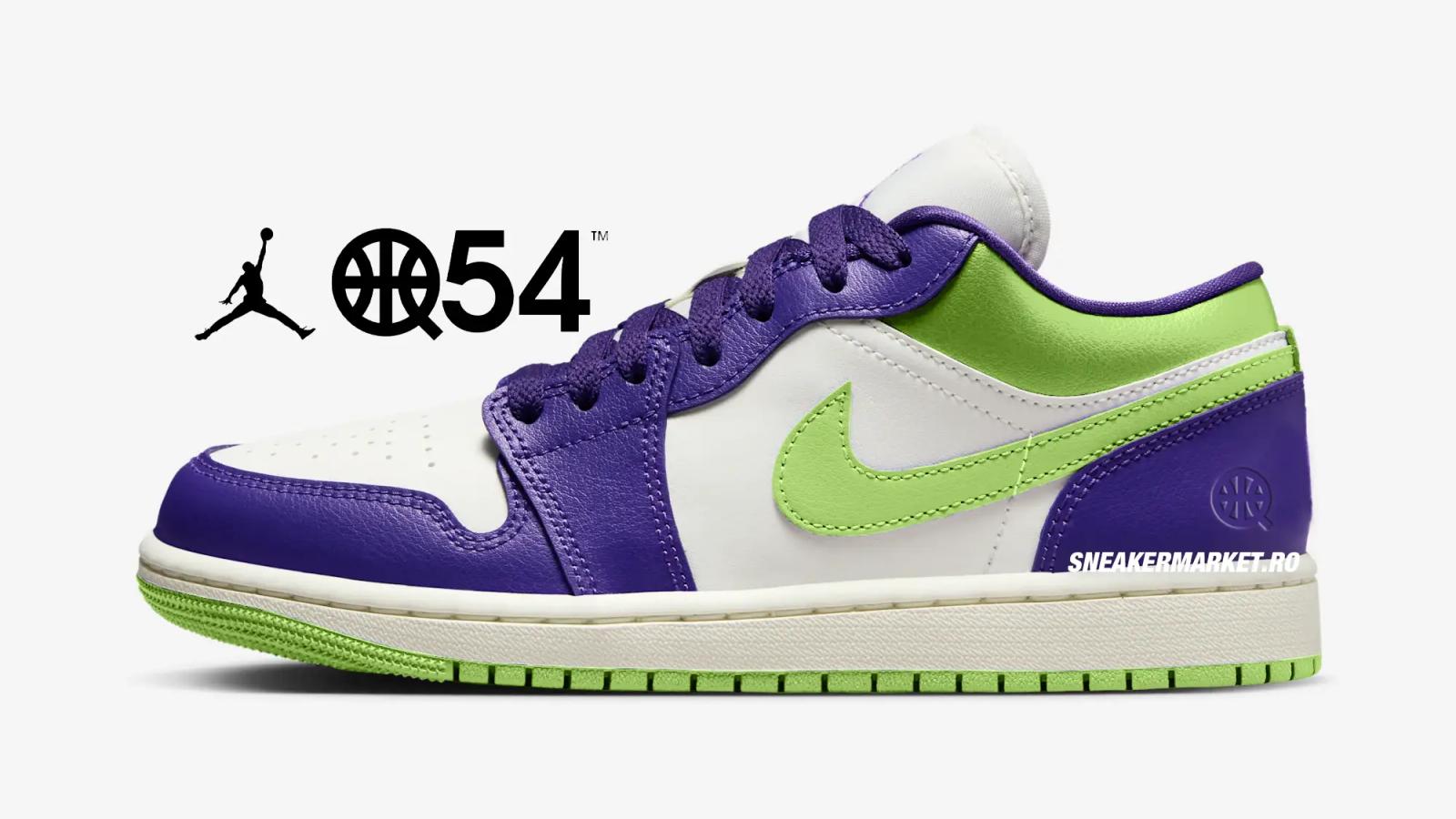 Quai 54 x Air Jordan 1 Low “Action Grape / Key Lime”