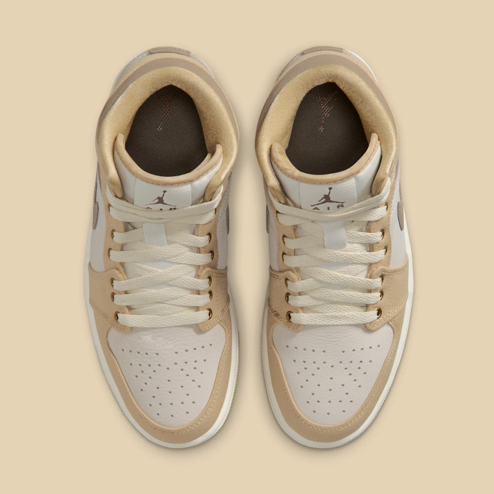 Air Jordan 1 Mid SE W "Khaki & Sesame" drops April 1st, 2026
