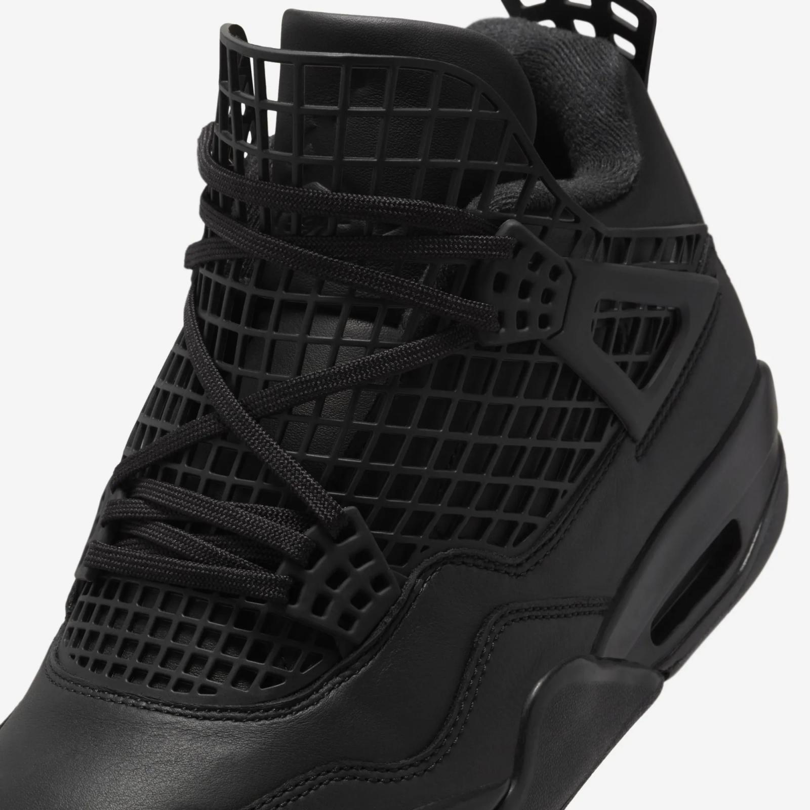 Air Jordan 4 Retro NET Black / Metallic Silver FN7251-001 Release Date