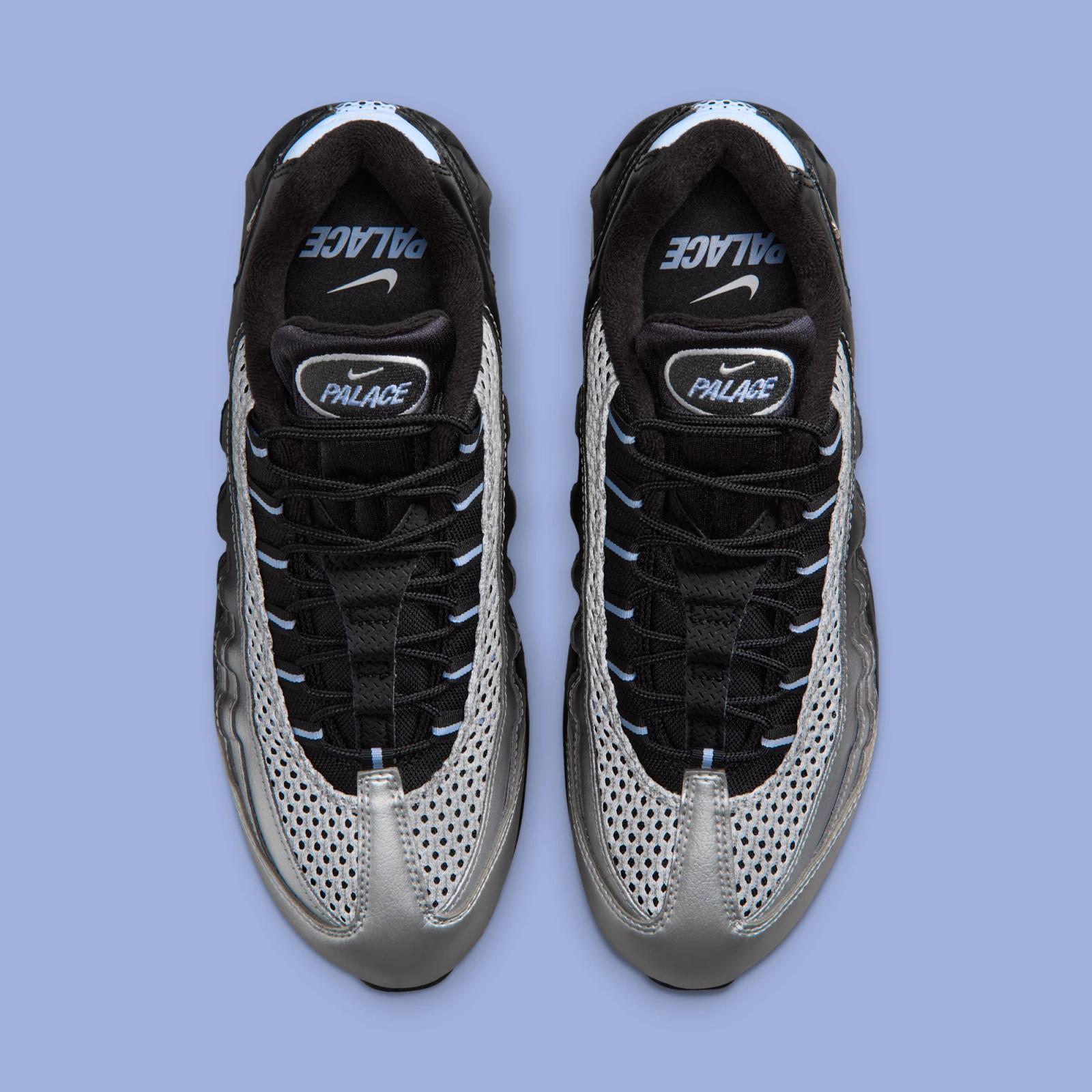 Palace x Nike Air Max 95 Big Bubble "Metallic Silver" drops April 10th, 2026
