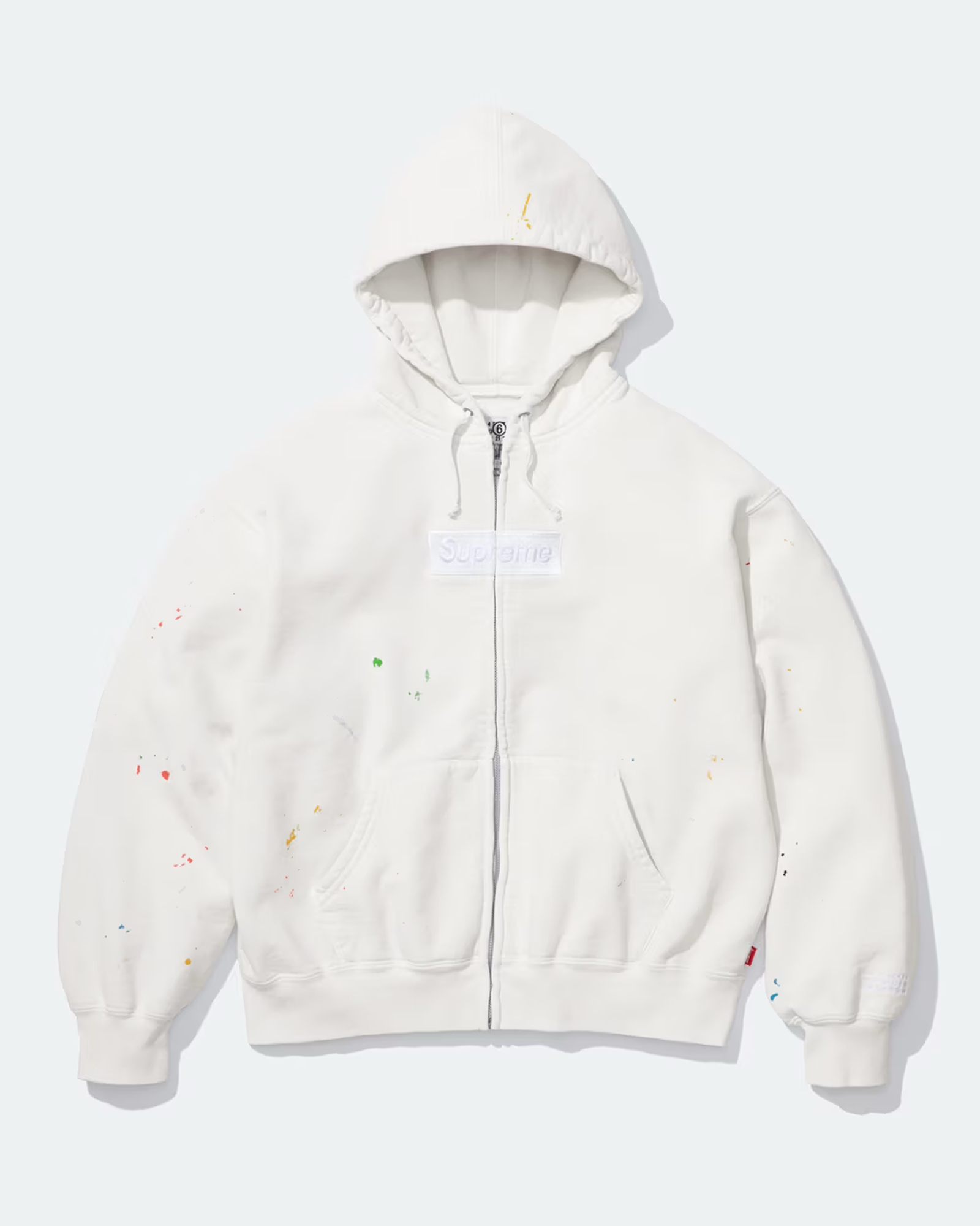 Supreme x Maison Margiela MM6 Zip-Up Box Logo Hoodie releases March 19th, 2026