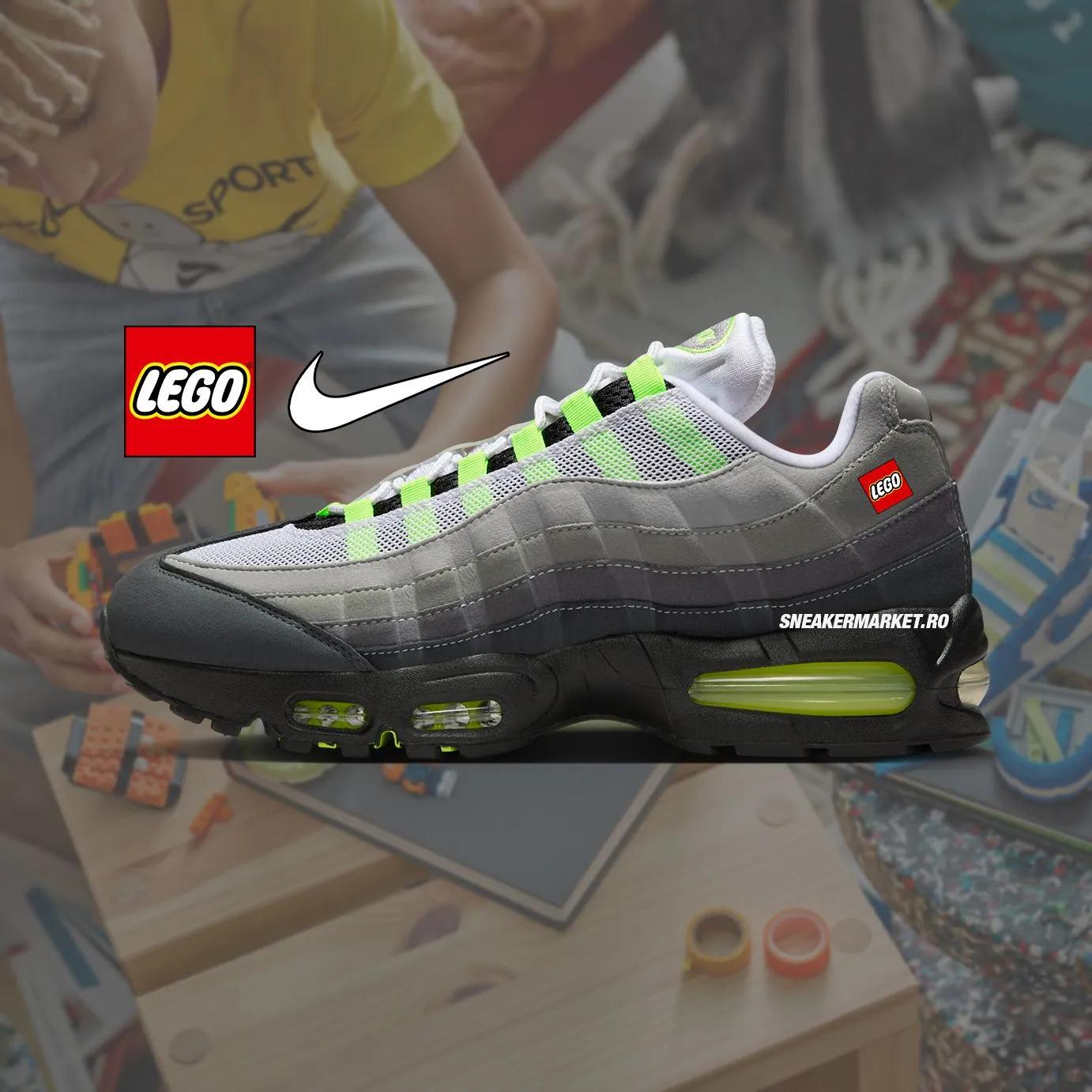LEGO x Nike Air Max 95 GS “Black / Metallic Silver”
