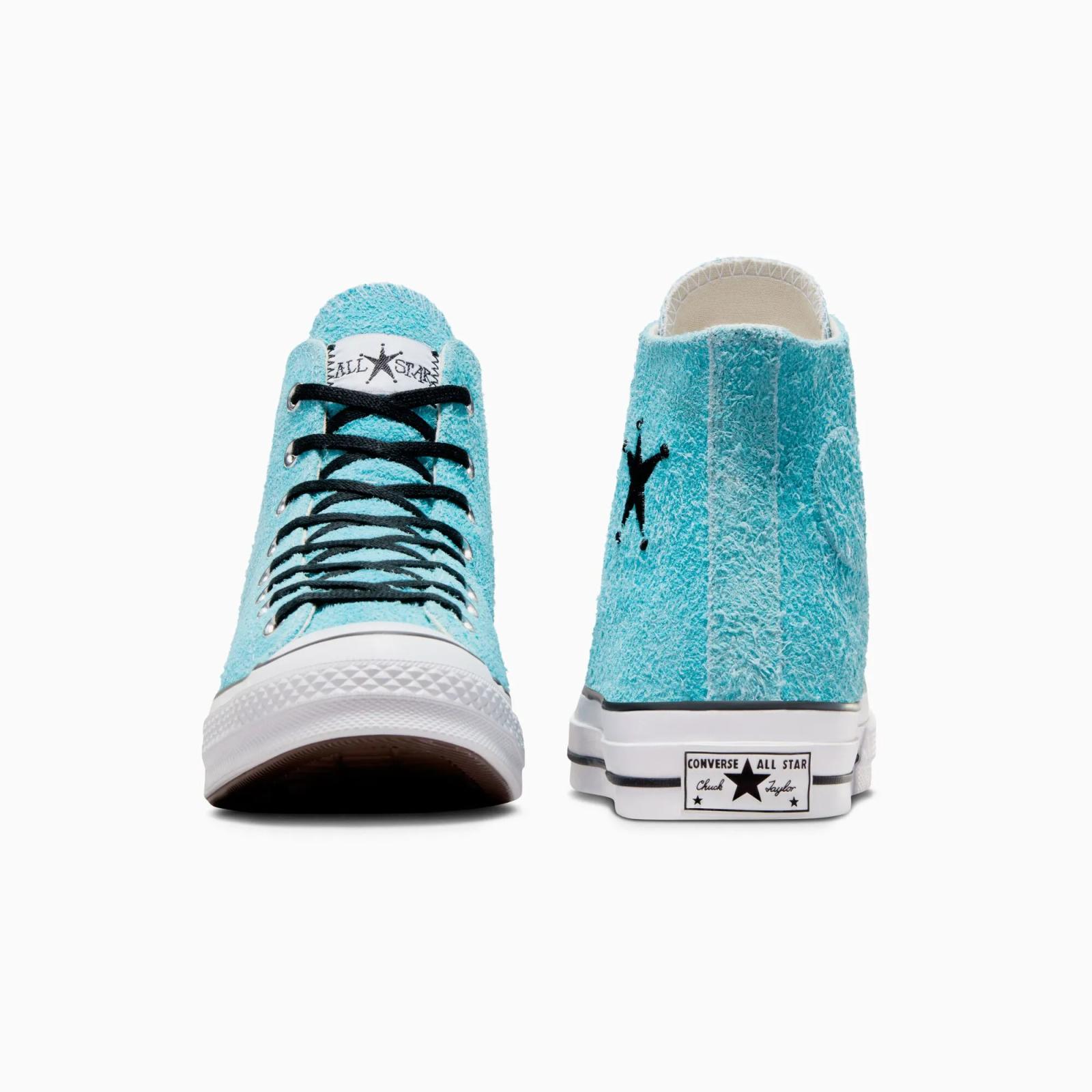 Stussy x Converse Chuck 70 High Sky Blue A07663C