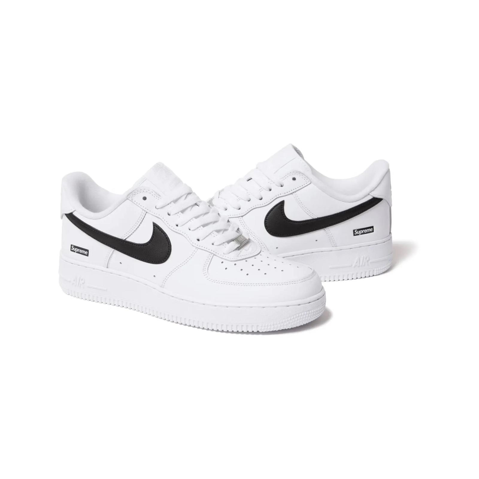 Supreme Nike Air Force 1 Low White Black CU9225-102