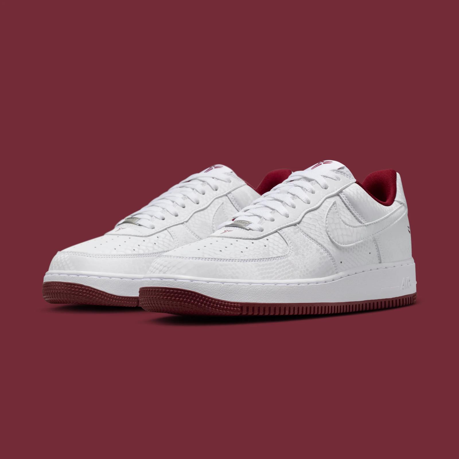 Kobe Bryant x Nike Air Force 1 Low “White & Team Red” releasing in 2026