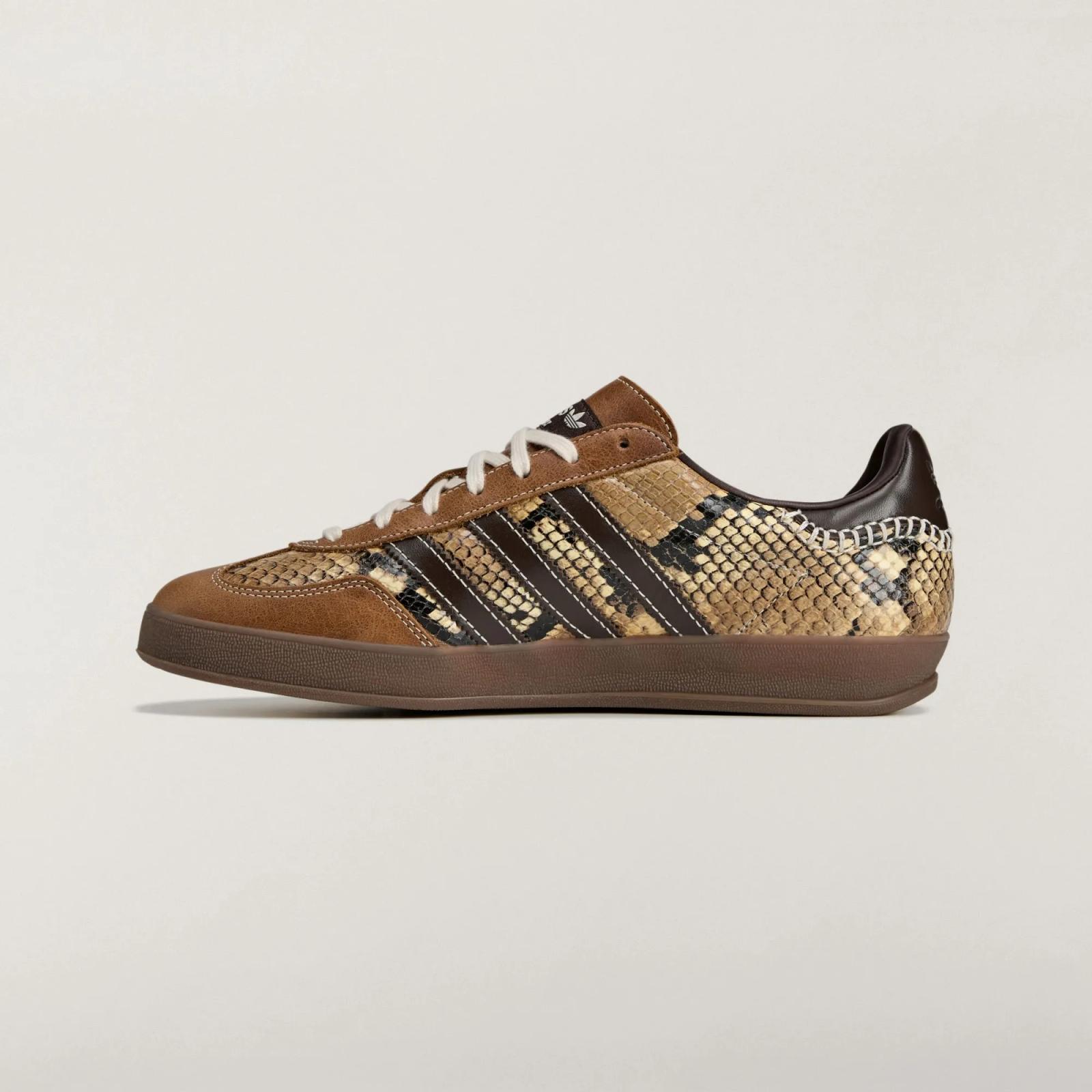 Wales Bonner x adidas Gazelle Indoor "Snakeskin" drops April 17th, 2026