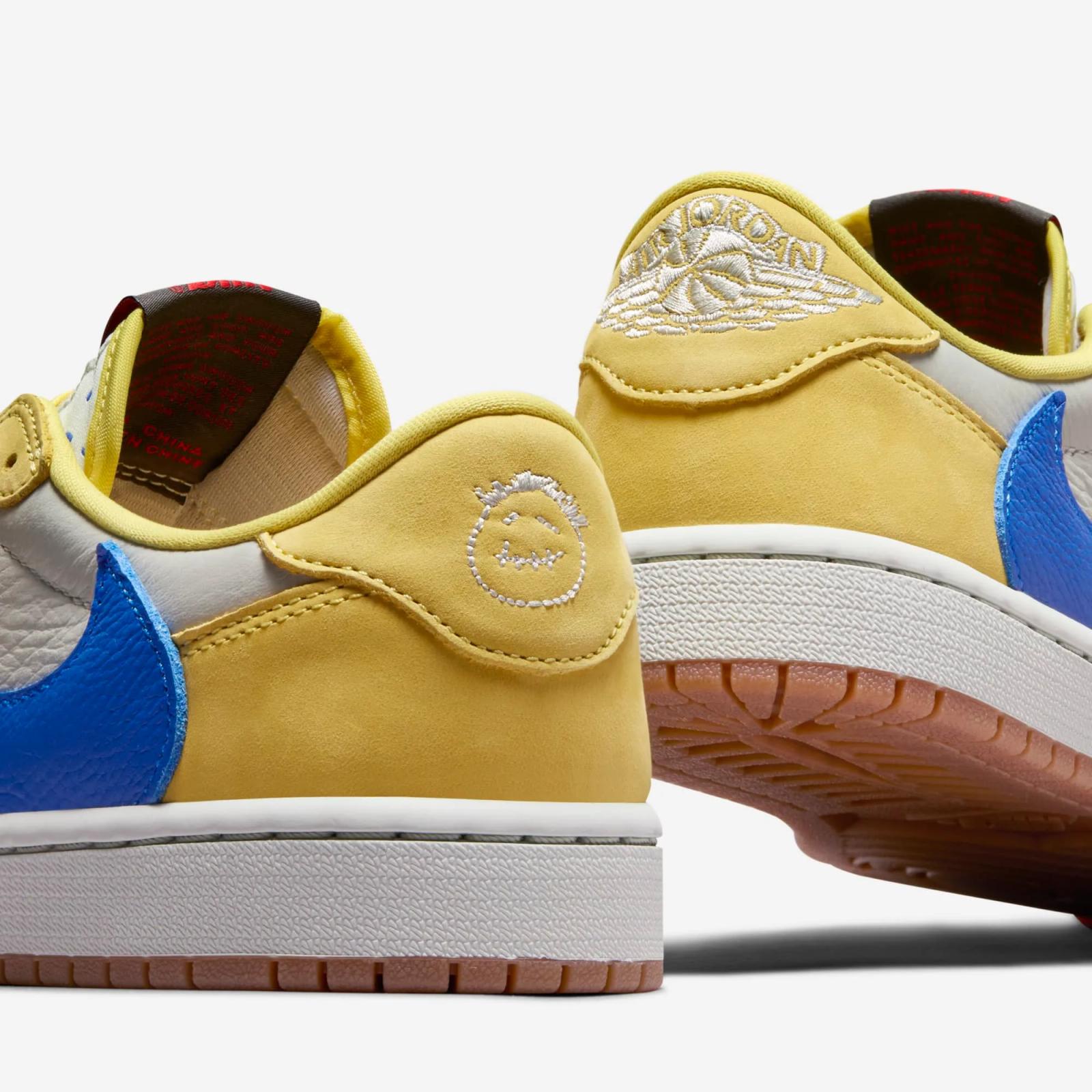 Travis Scott x Air Jordan 1 Low Canary DZ4137-700