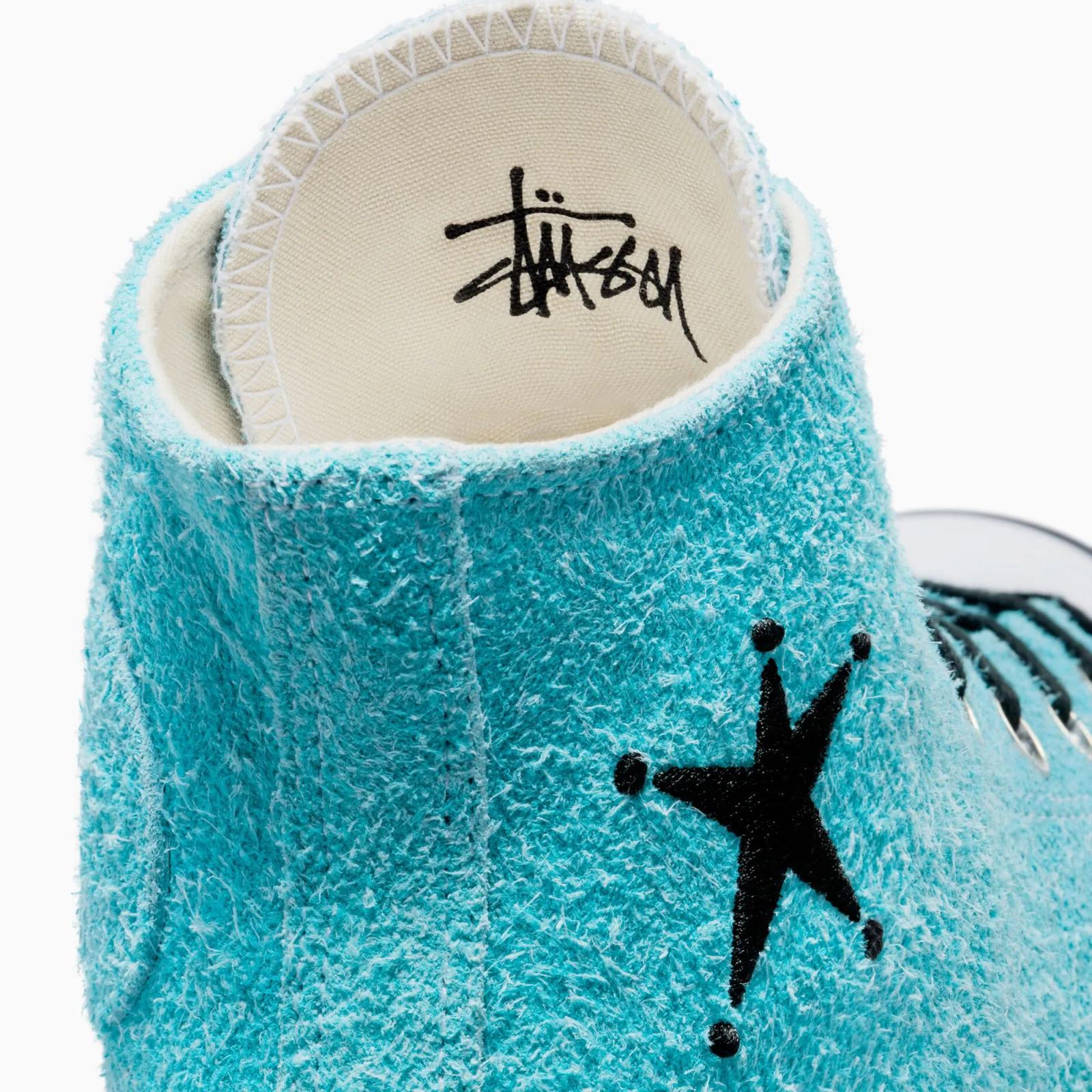 Stussy x Converse Chuck 70 High Sky Blue A07663C