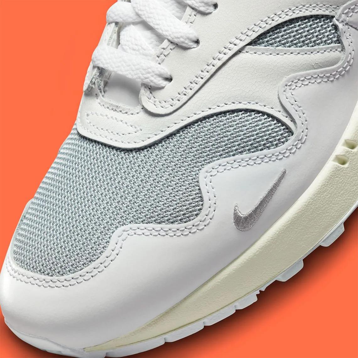 Nike x Patta Air Max 1 White Silver