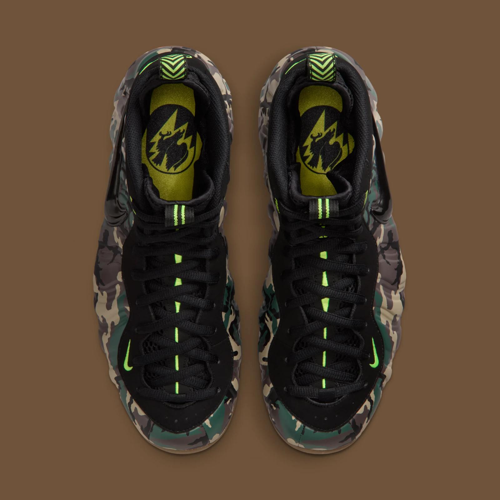 Nike Air Foamposite Pro Premium "Green Camo" returns August 21st, 2026
