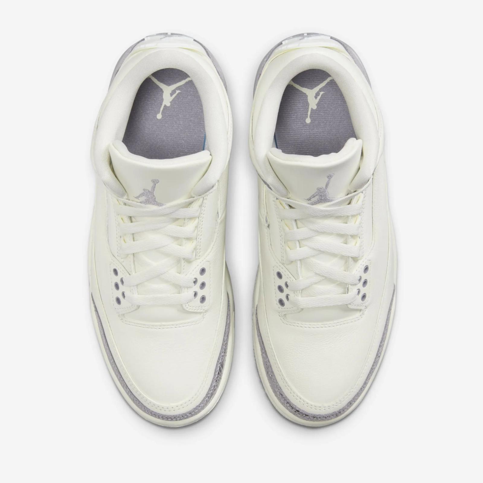 Air Jordan 3 Retro Sail Cement Grey CK9246-100 Release Date 2025