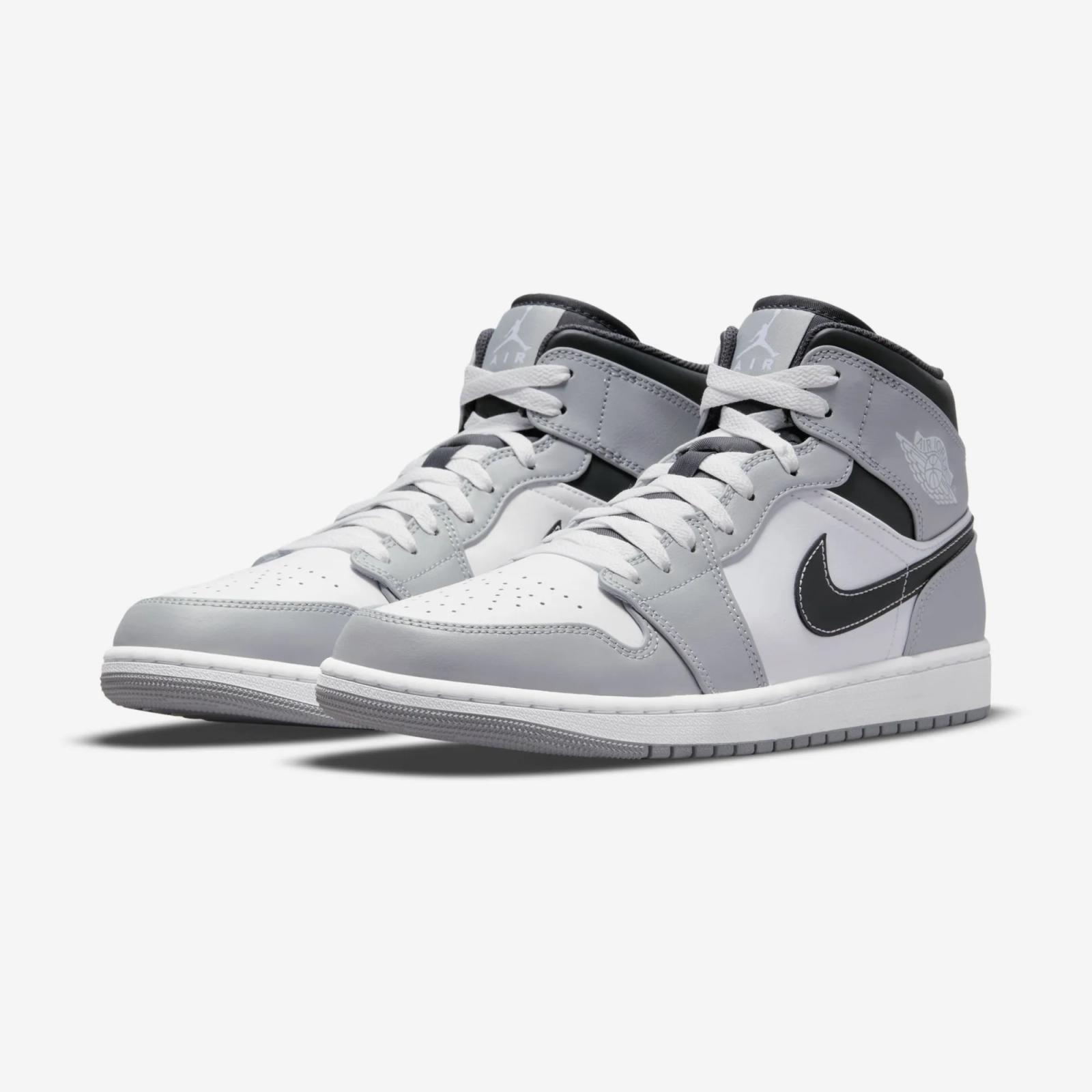 Air Jordan 1 Mid Light Smoke Grey 2025 Restock 554724-078