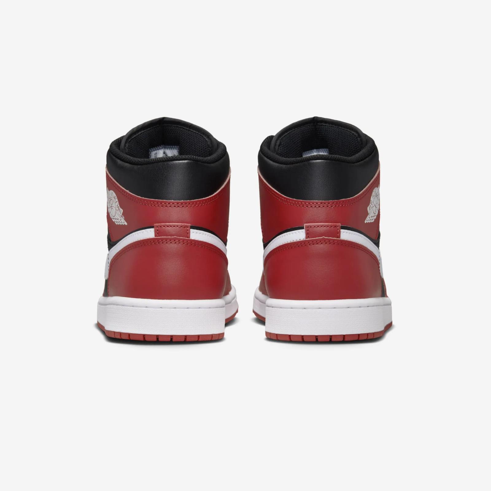 Air Jordan 1 Mid Black / White / Gym Red DQ8426-061
