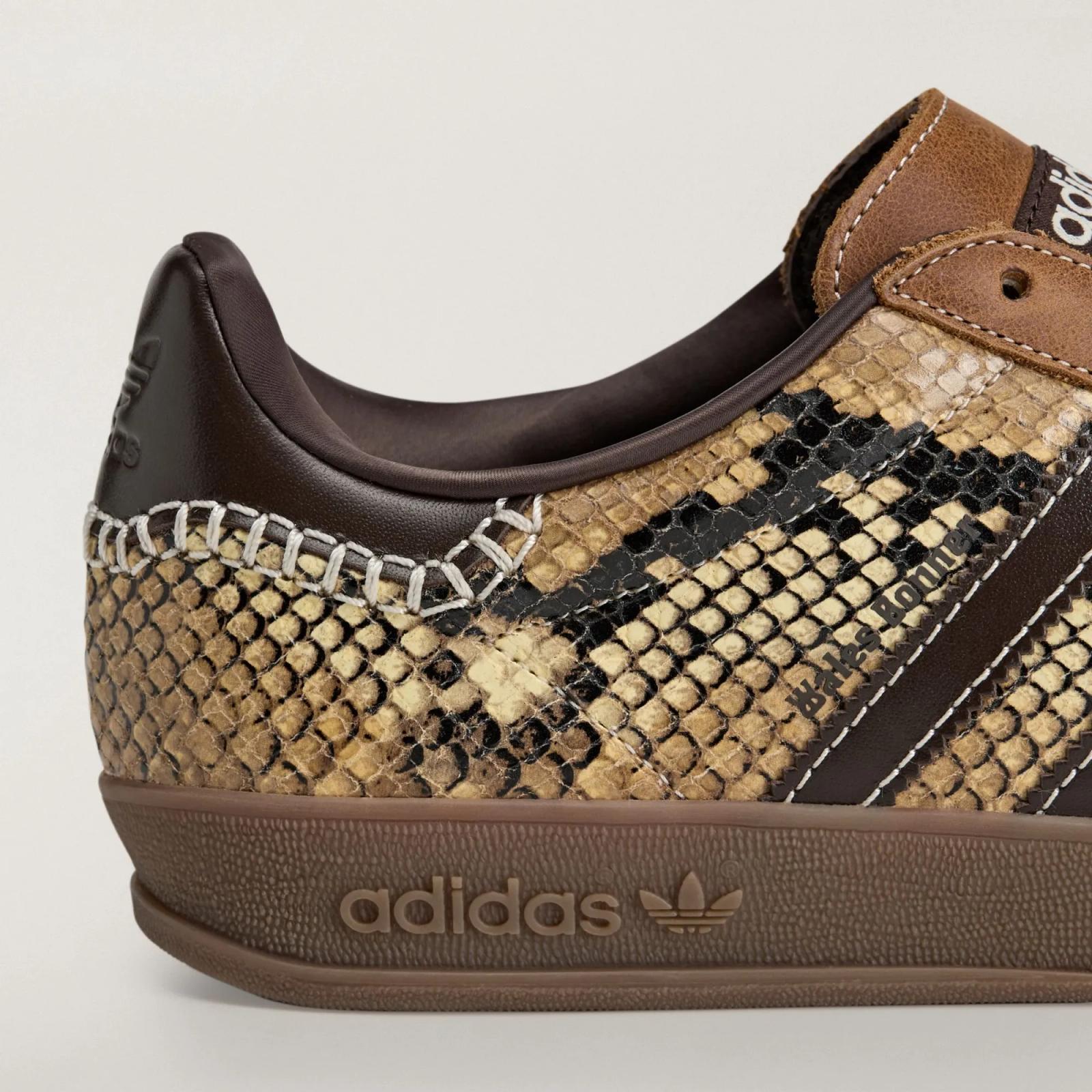Wales Bonner x adidas Gazelle Indoor "Snakeskin" drops April 17th, 2026