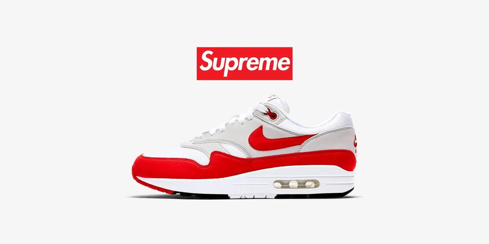 Supreme lansează o colecție de Nike Air Max 1 în primăvara lui 2025