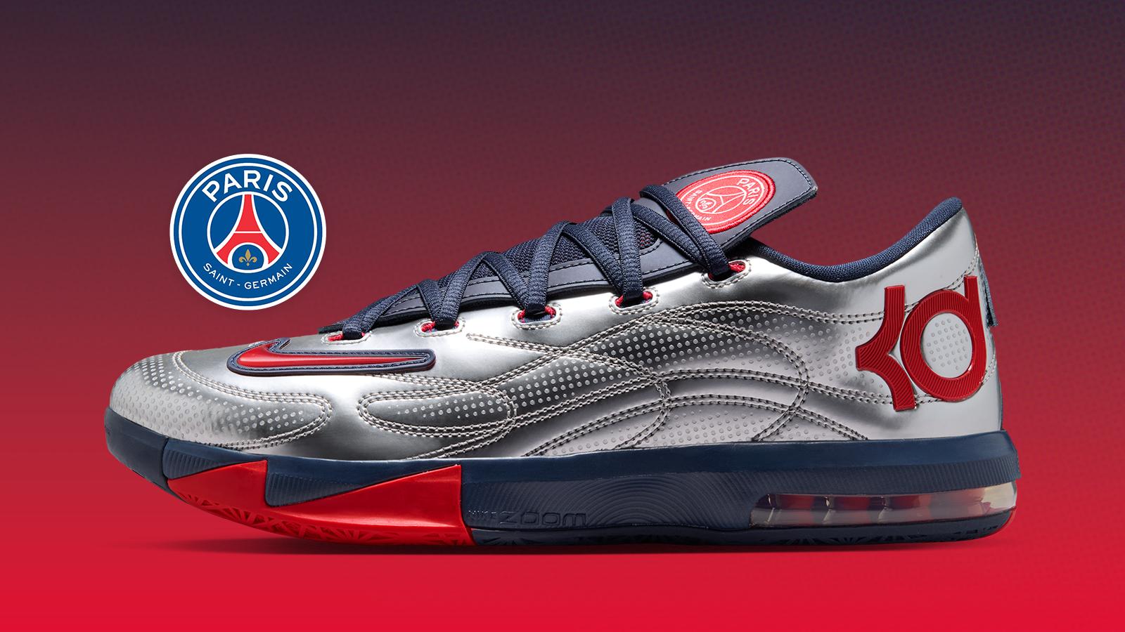 Paris Saint-Germain x Nike Zoom KD 6 "Metallic Silver" drops September 18th, 2026