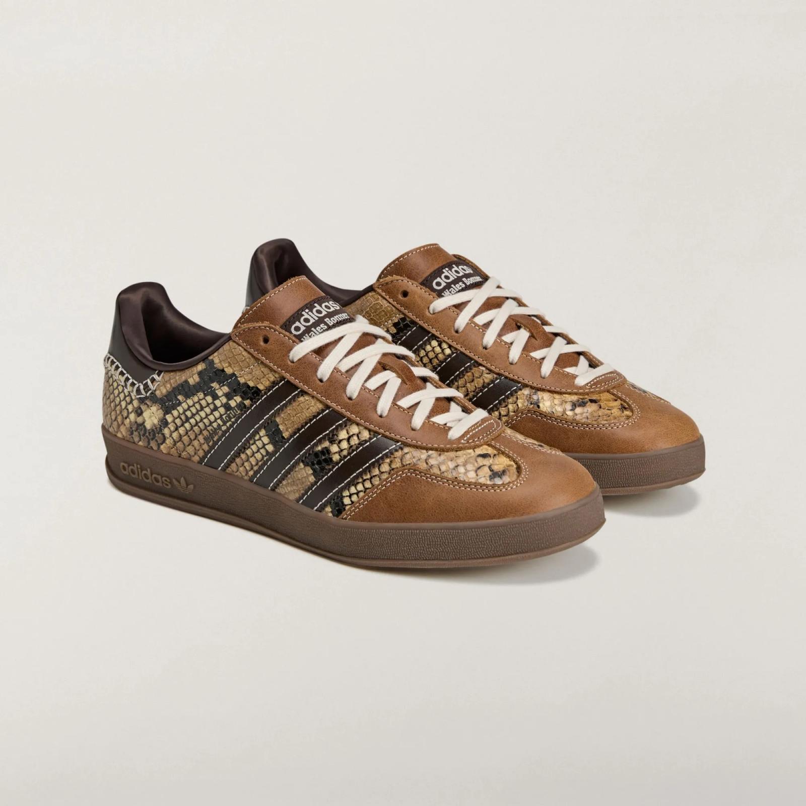 Wales Bonner x adidas Gazelle Indoor "Snakeskin" drops April 17th, 2026