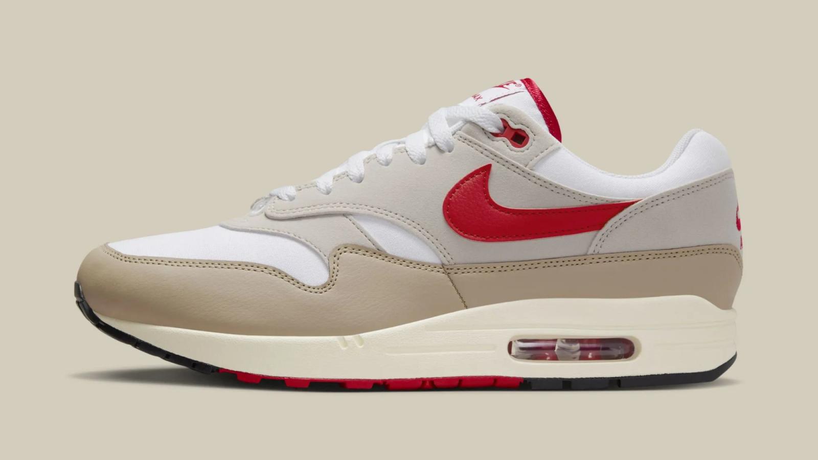 Nike Air Max 1 University Red Limestone Release