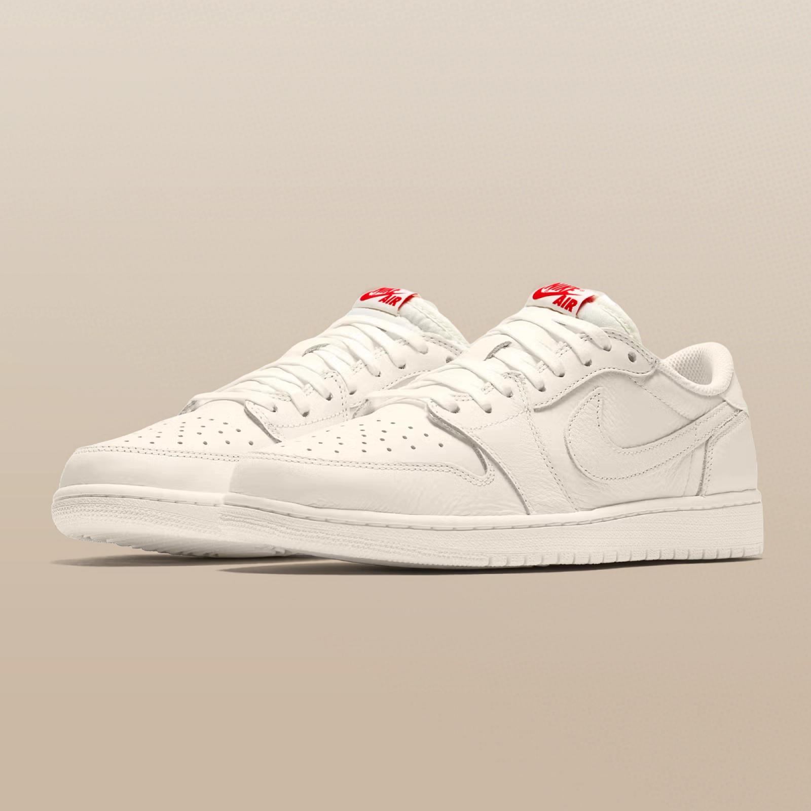 Air Jordan 1 Retro Low OG Sail / University Red HQ6998-100 Release Date Summer 2026