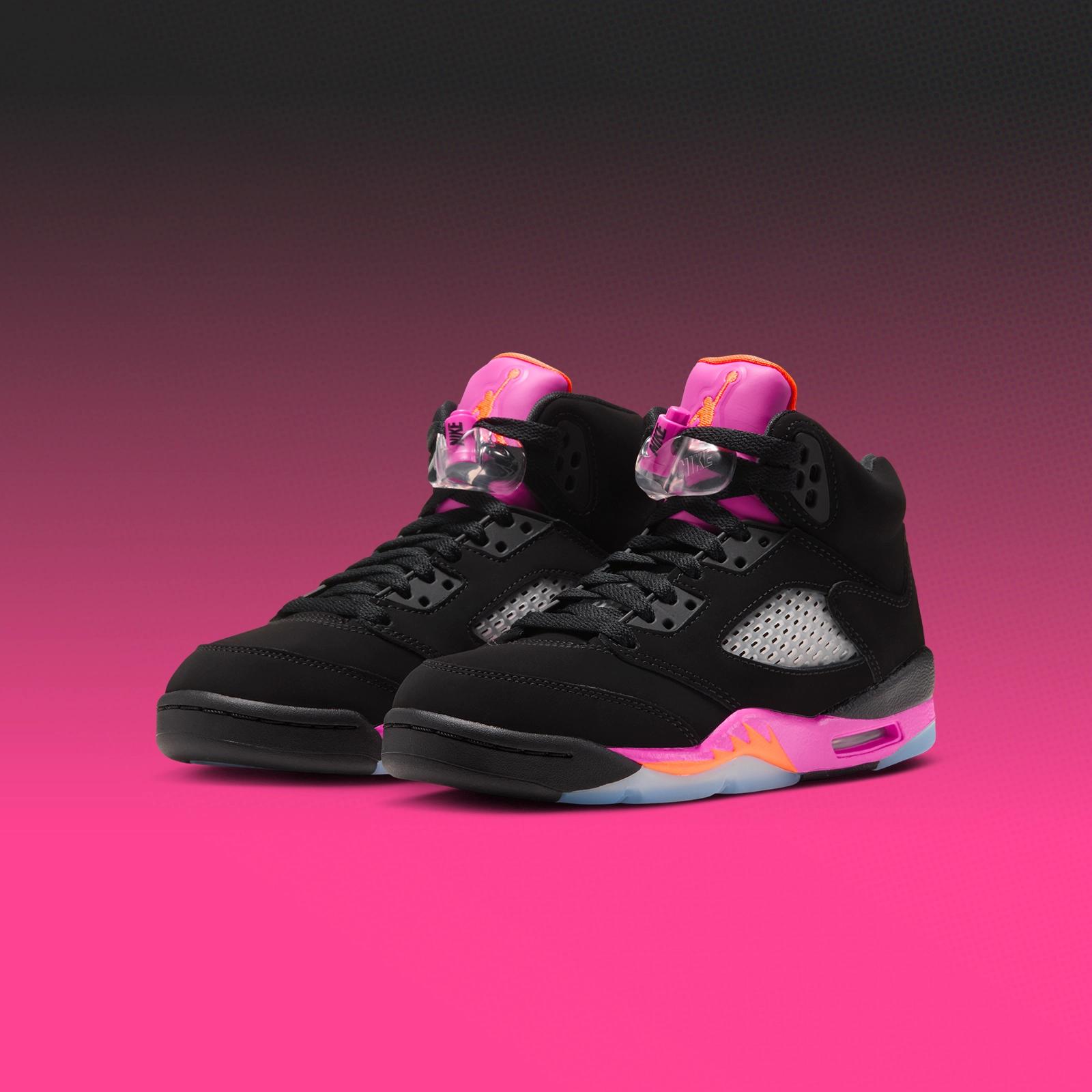Air Jordan 5 Retro GS "Black & Fierce Pink" drops January 16th, 2027