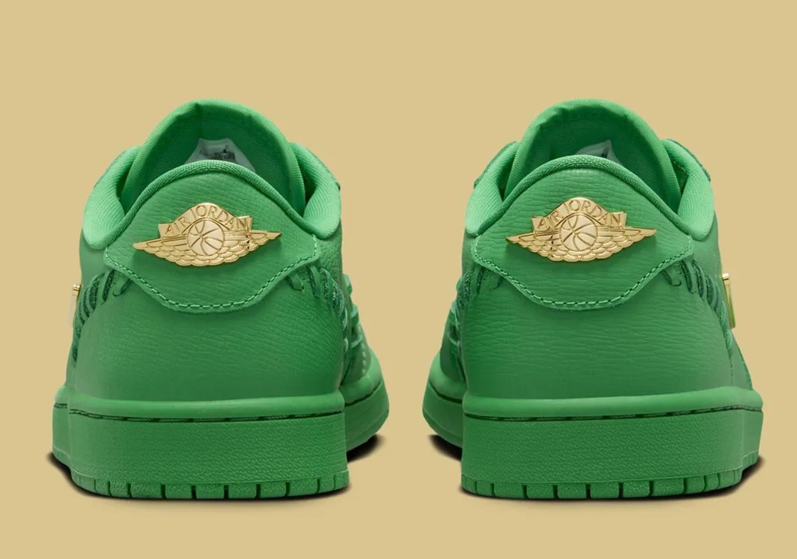 Air Jordan 1 Low Method of Make WMNS Lucky Green Metallic Gold