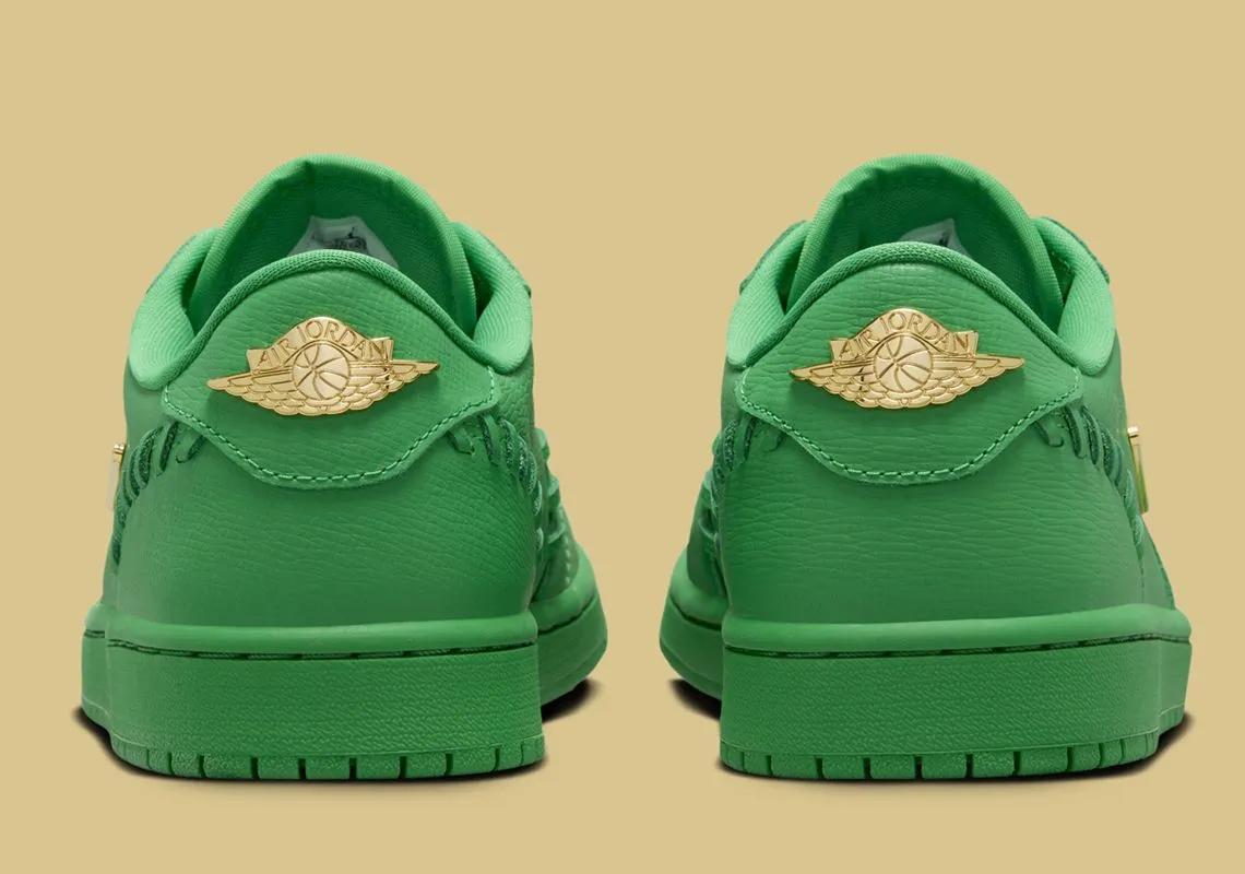Air Jordan 1 Low Method of Make WMNS Lucky Green Metallic Gold