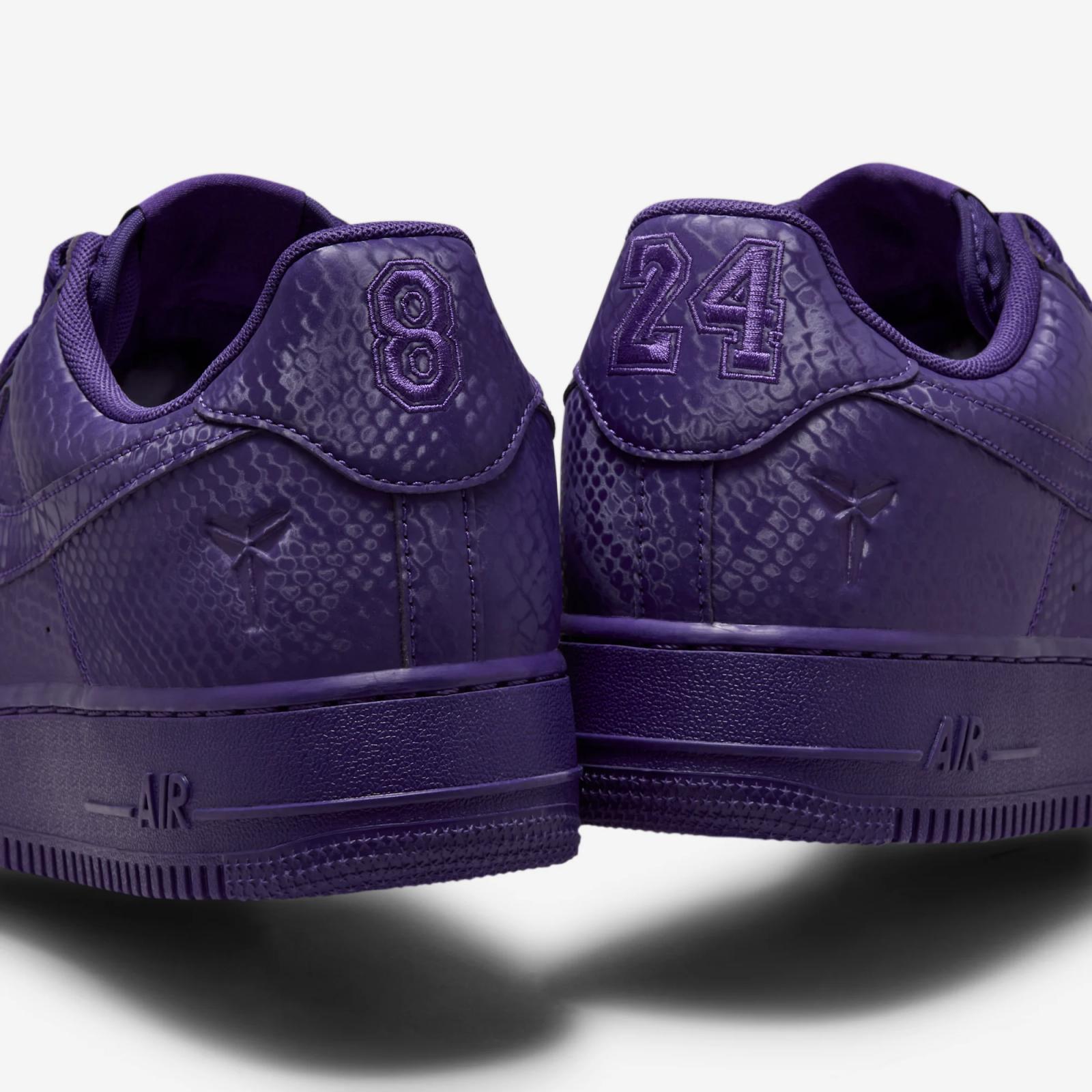 Kobe Bryant x Nike Air Force 1 Low Court Purple IB0018-500 Release Date 2025