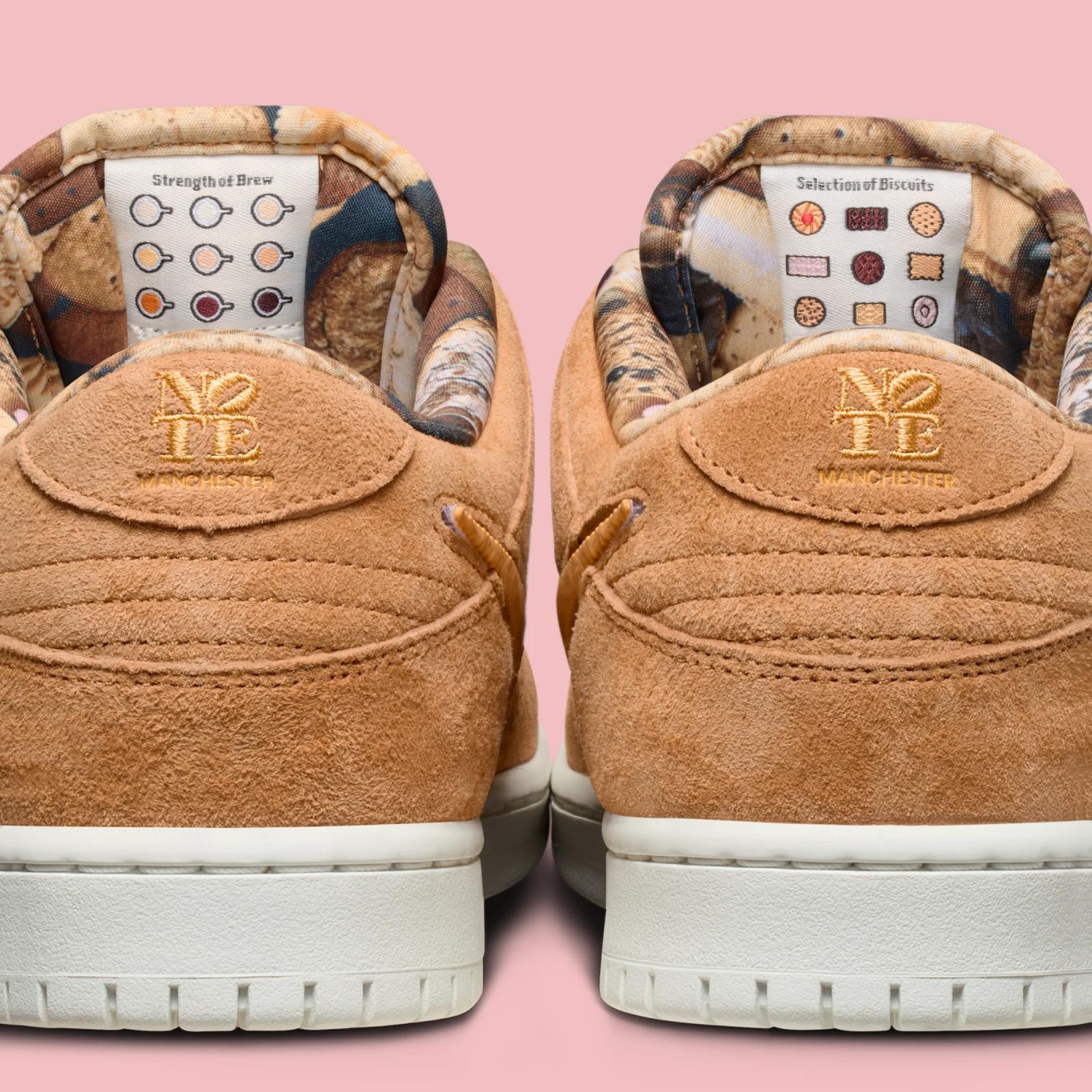 Note x Nike SB Dunk Low Pro "Brew & Biscuits" drops March 28th, 2026