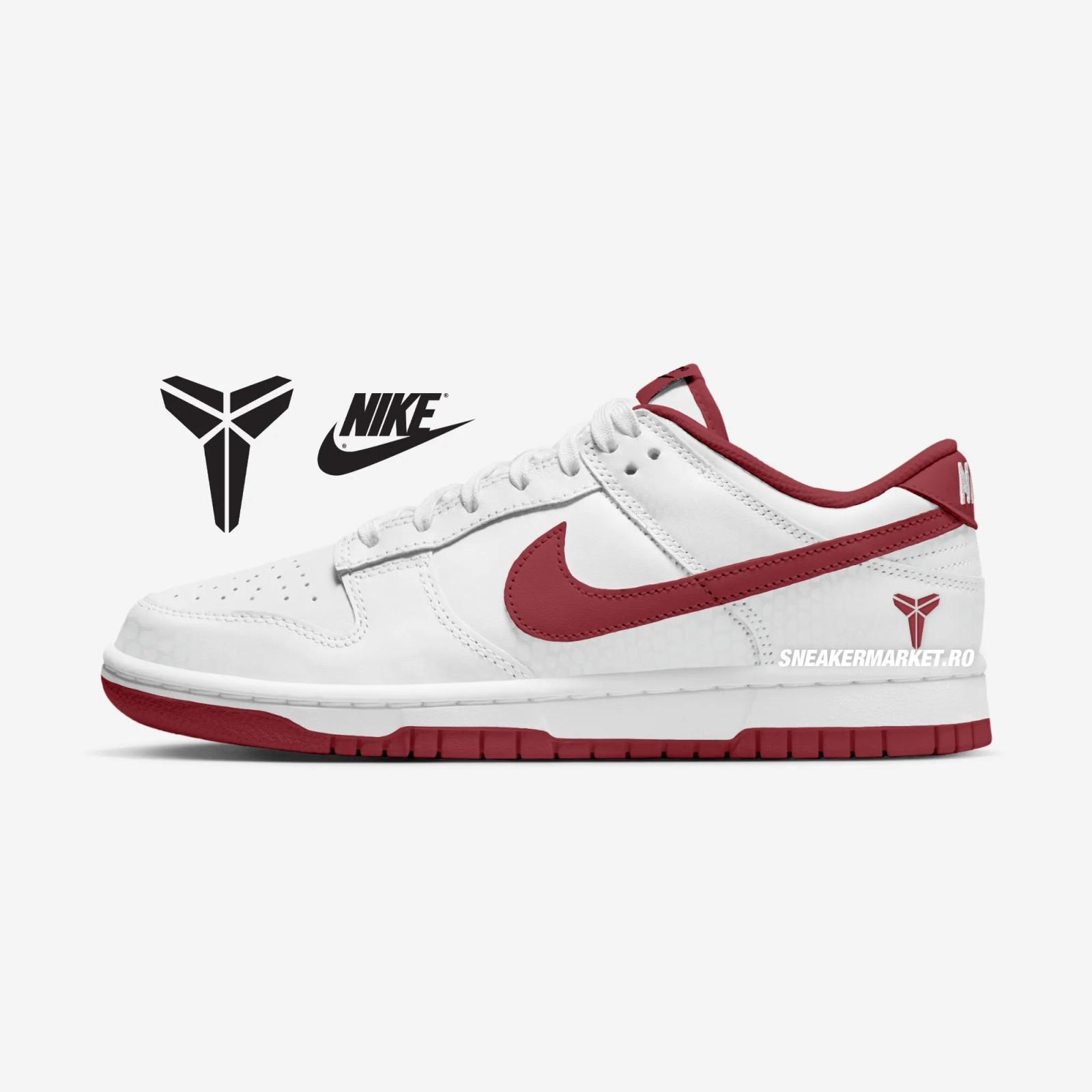 Kobe Bryant x Nike Dunk Low “White / Team Red”