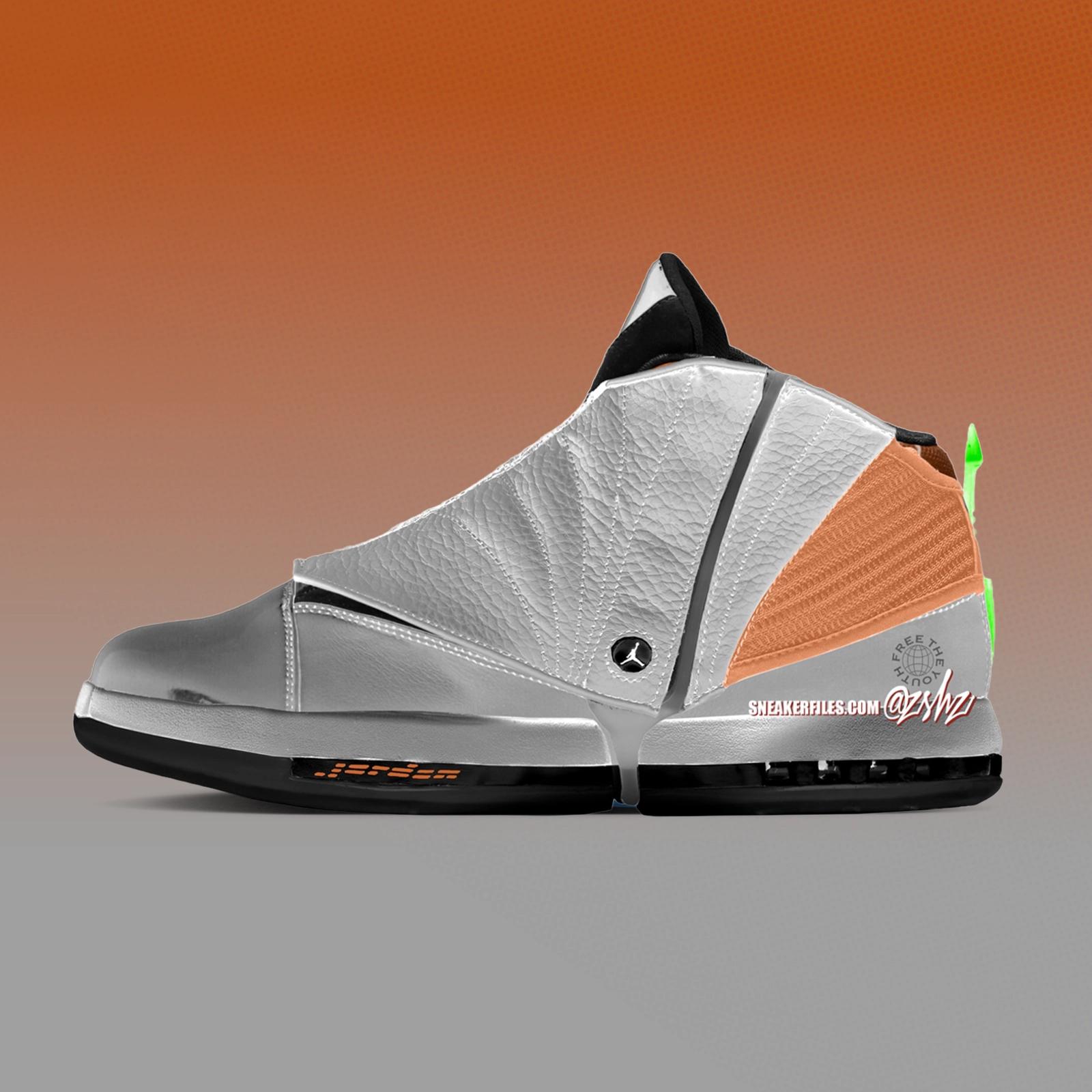 Free The Youth x Air Jordan 16 Retro SP "Metallic Silver"