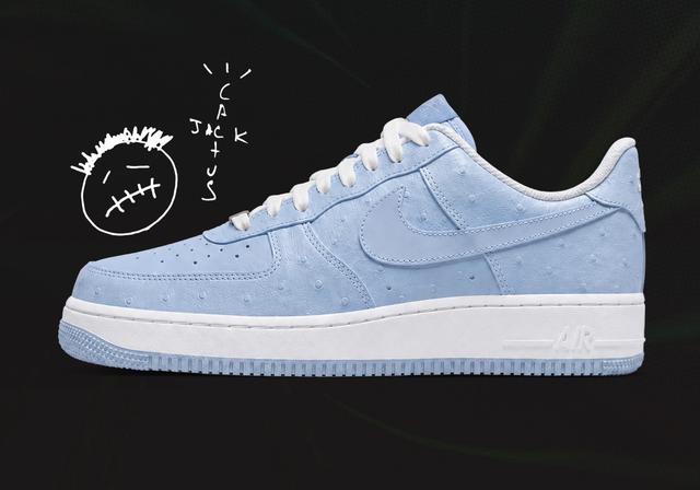Cactus Jack x Nike Air Force 1 Low "Ice Blue" Ice Blue/Ice Blue/Celestine Blue