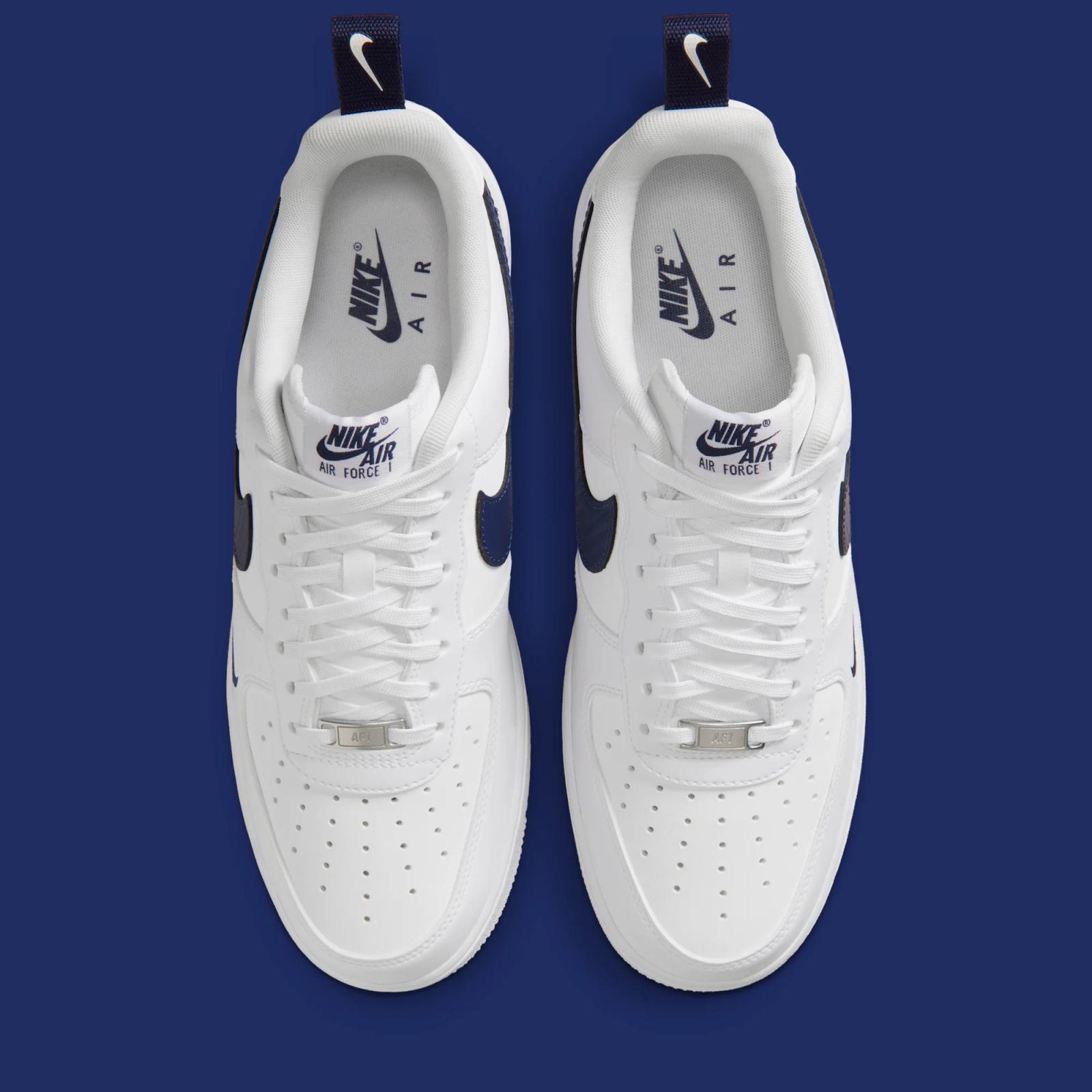 Nike Air Force 1 Low Tech "White & Midnight Navy" drops April 1st, 2026