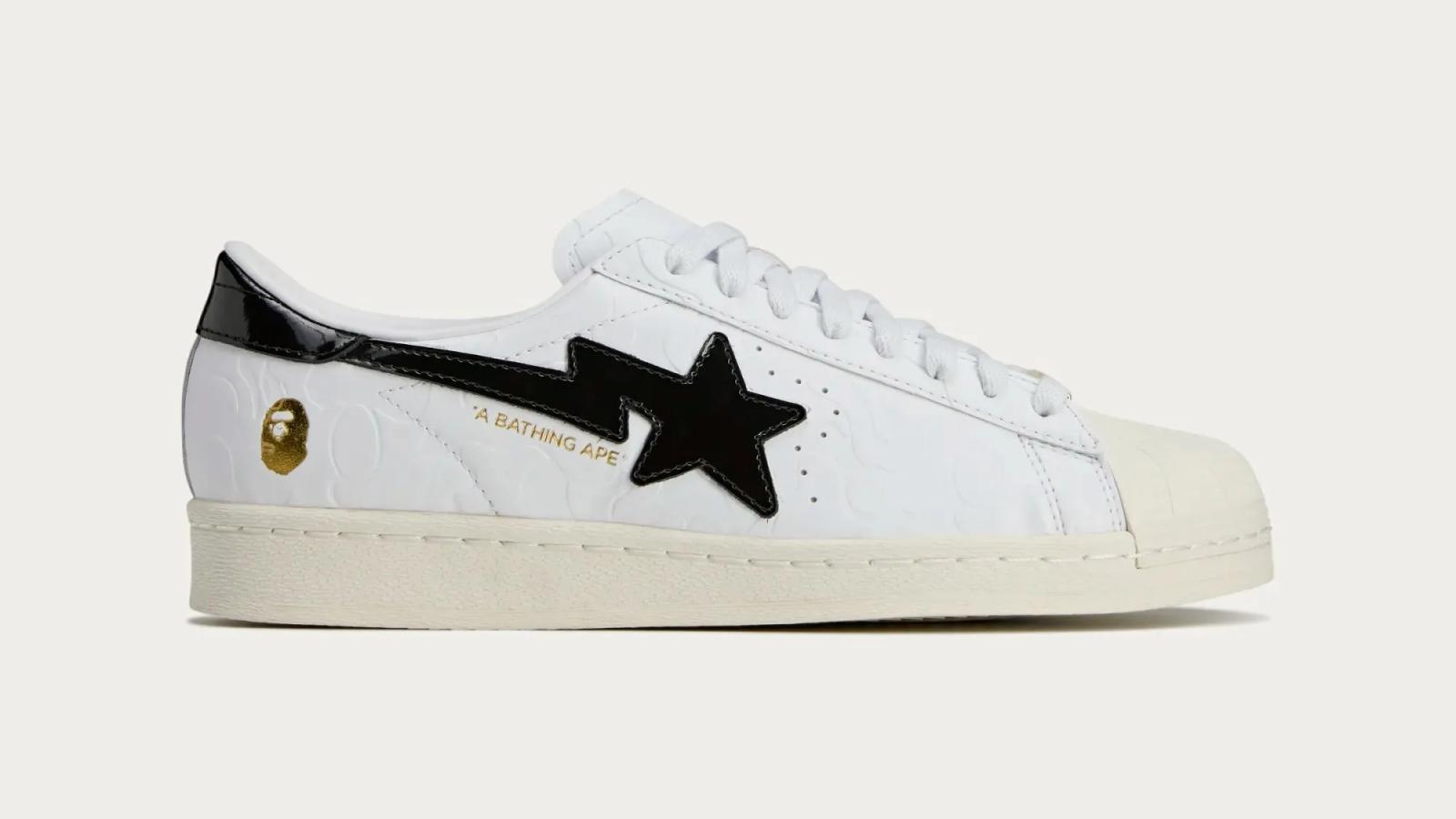 BAPE x Adidas Superstar V “Footwear White”