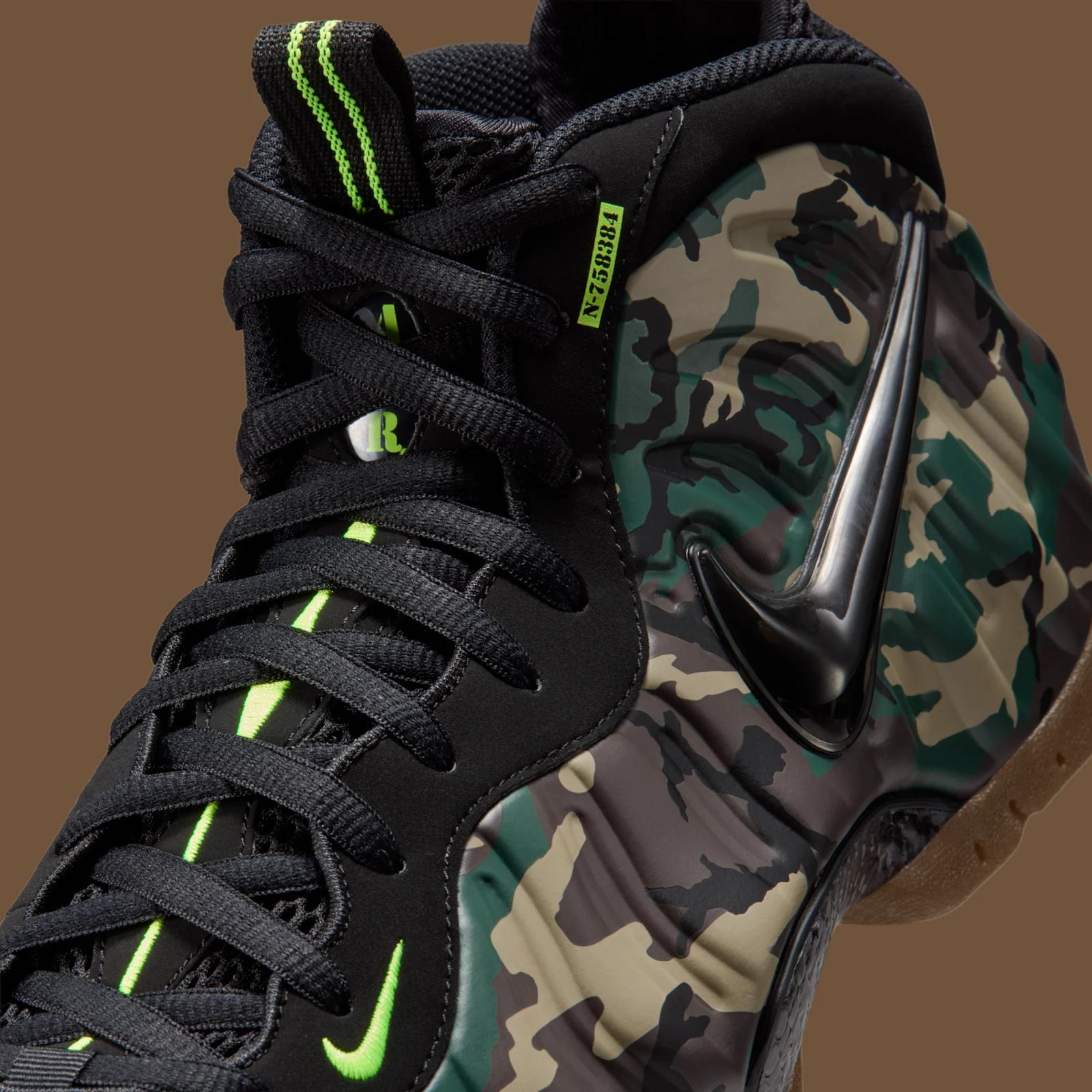Nike Air Foamposite Pro Premium "Green Camo" returns August 21st, 2026
