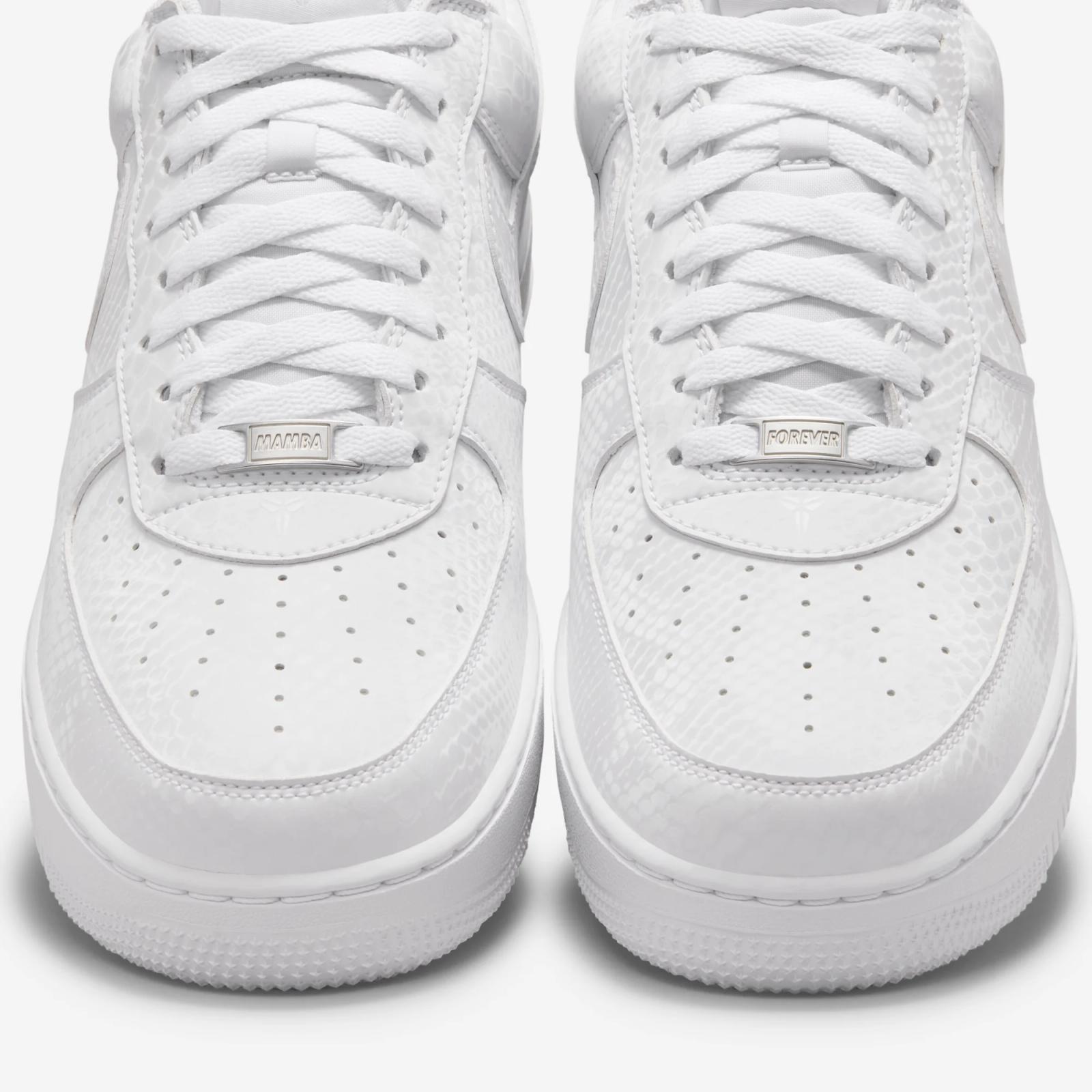 Kobe Bryant x Nike Air Force 1 Low Forever White IB0018-100 Fall 2025