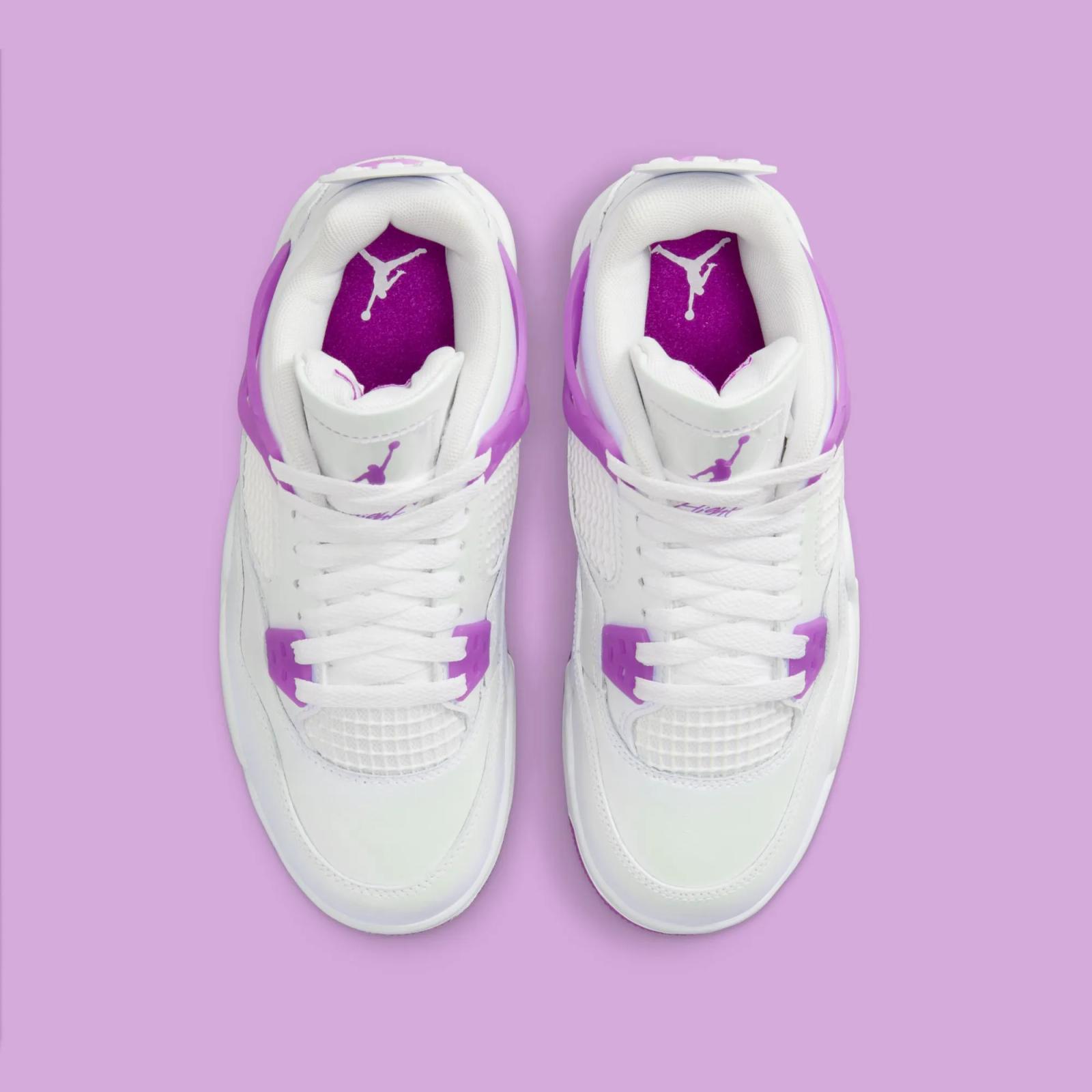 Air Jordan 4 Retro GS White / Hyper Violet FQ1314-151