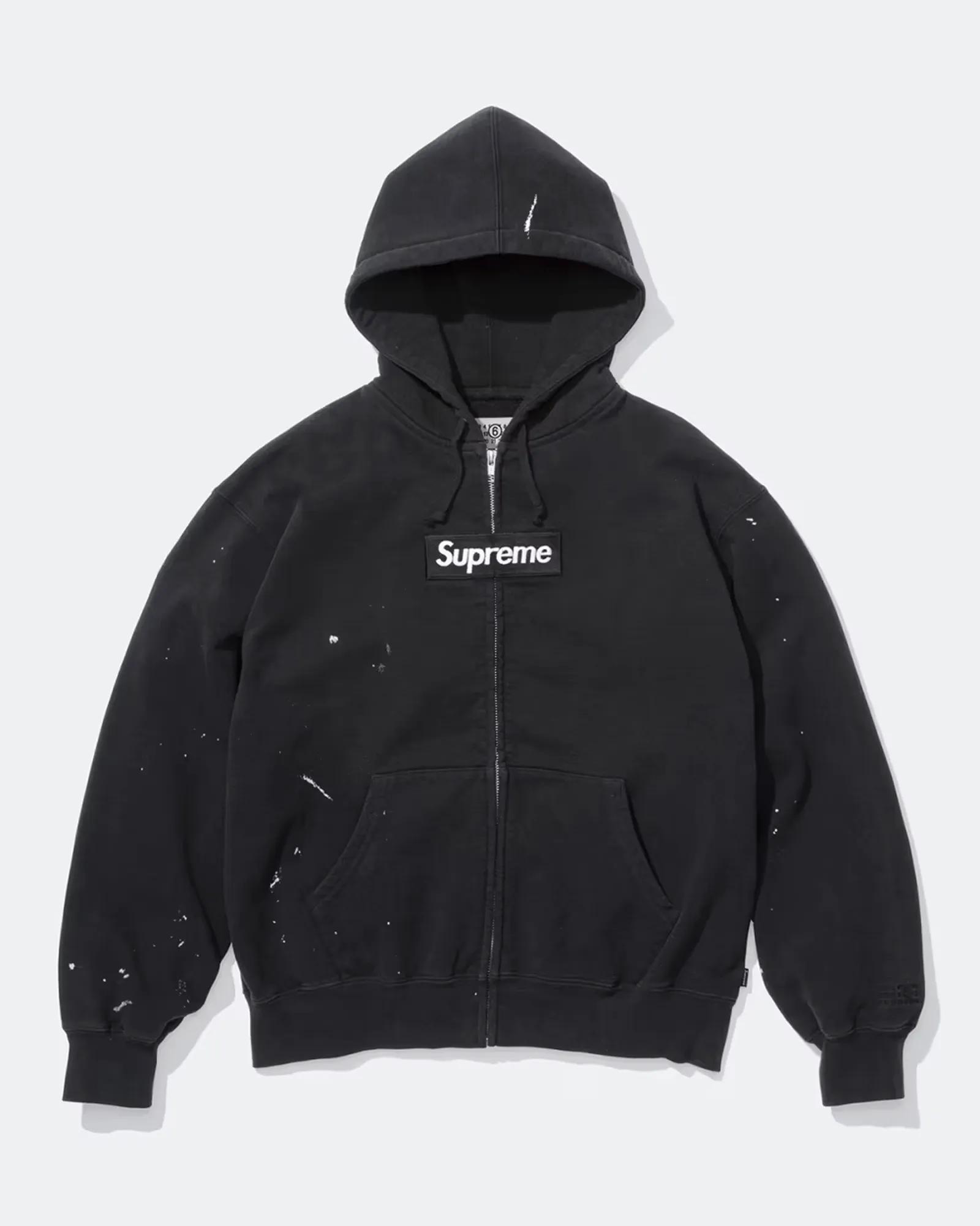 Supreme x Maison Margiela MM6 Zip-Up Box Logo Hoodie releases March 19th, 2026