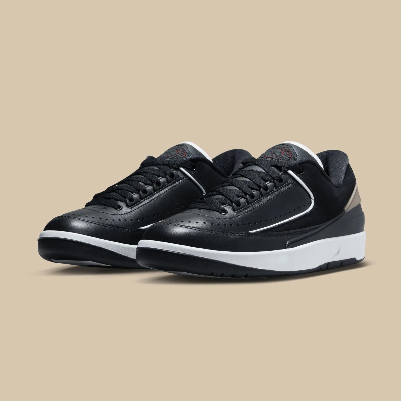 Air Jordan 2 Retro Low Black / Varsity Red DX4401-001