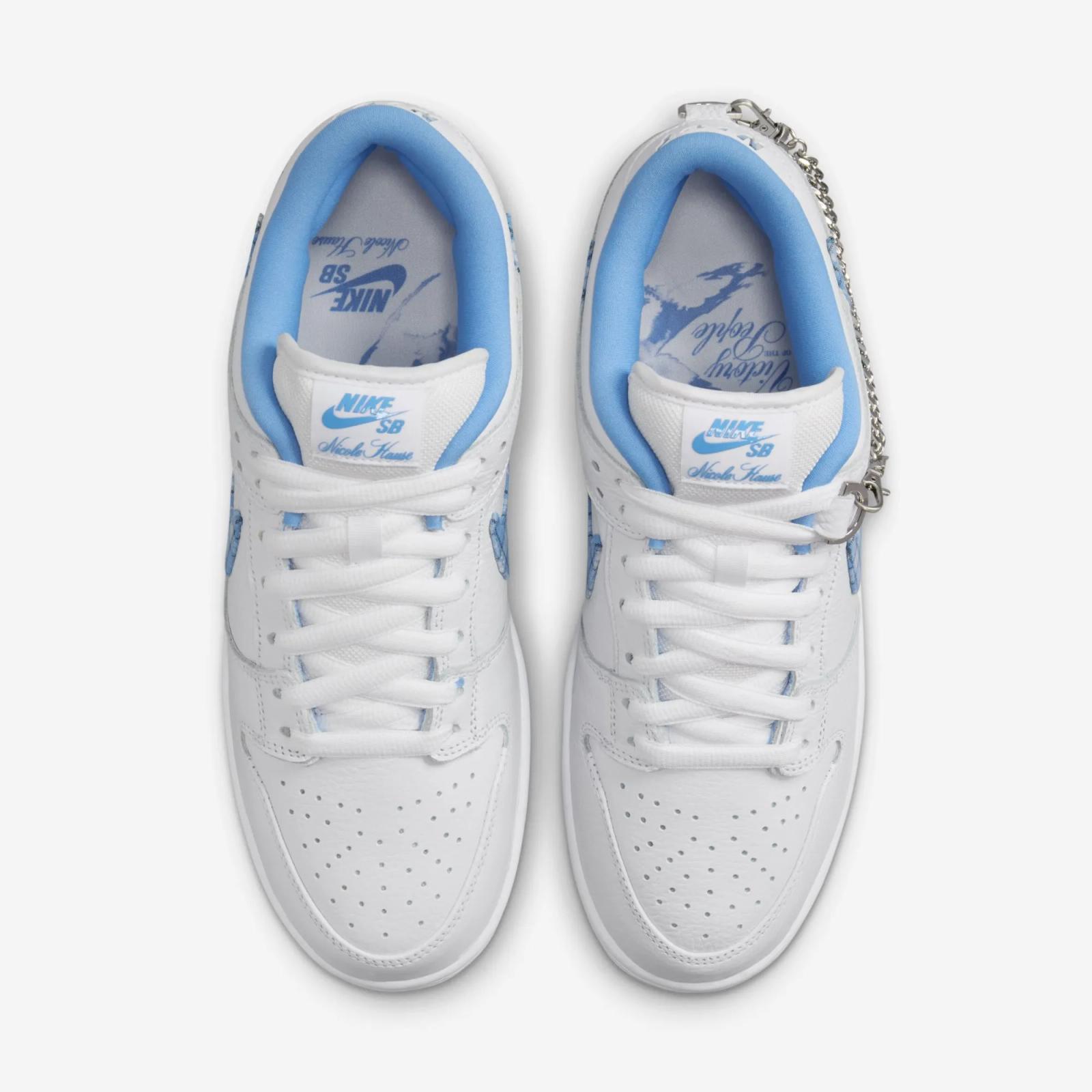 Nicole Hause x Nike SB Dunk Low Pro White / University Blue FZ8802-100