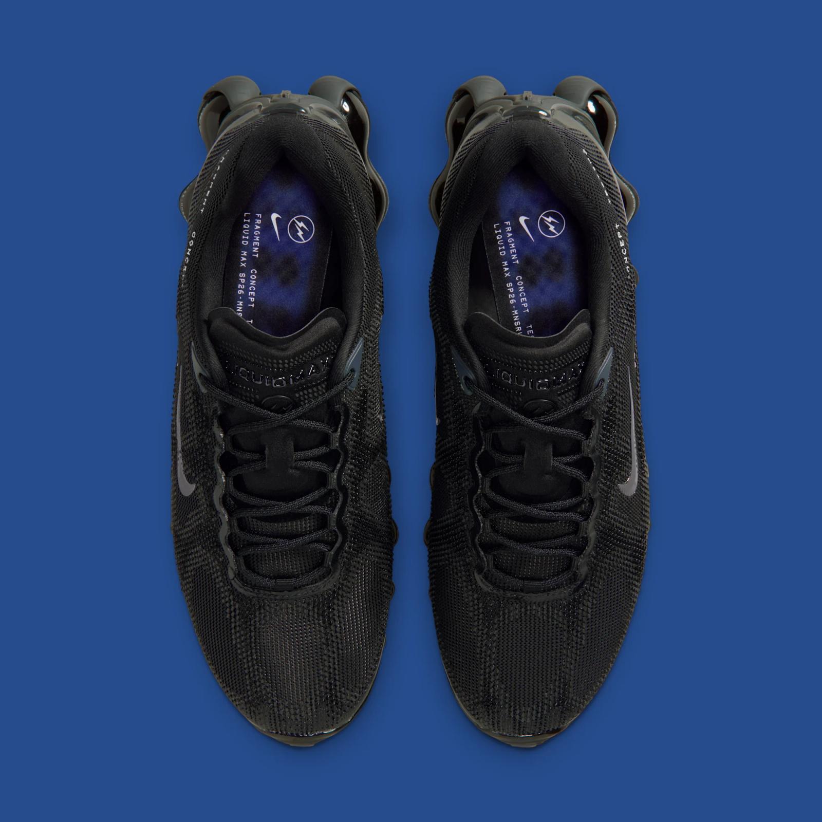 Fragment x Nike Liquid Max "Black" drops in 2026