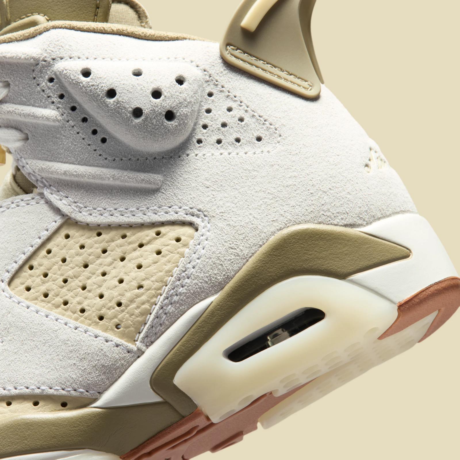 Air Jordan 6 Retro W "Sail & Light Khaki" releasing in 2026