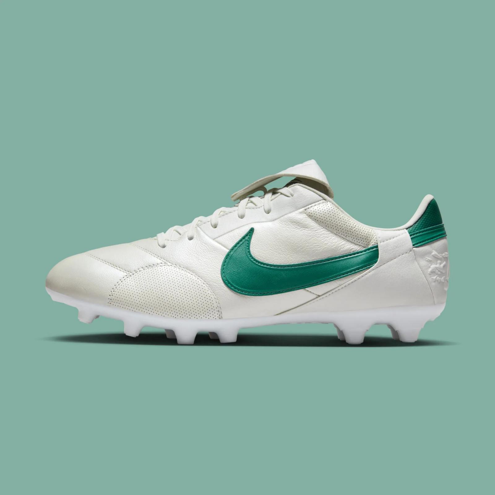 Nike Premier III U FG Metallic White Mystic Green