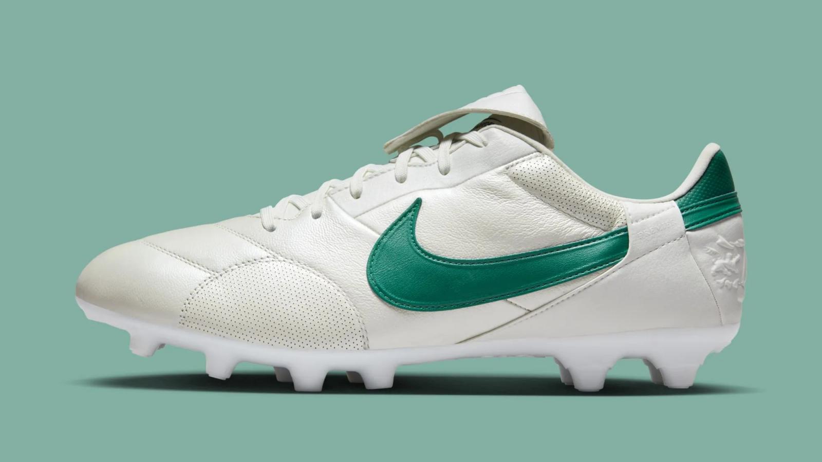 Nike Premier III U FG Metallic White Mystic Green