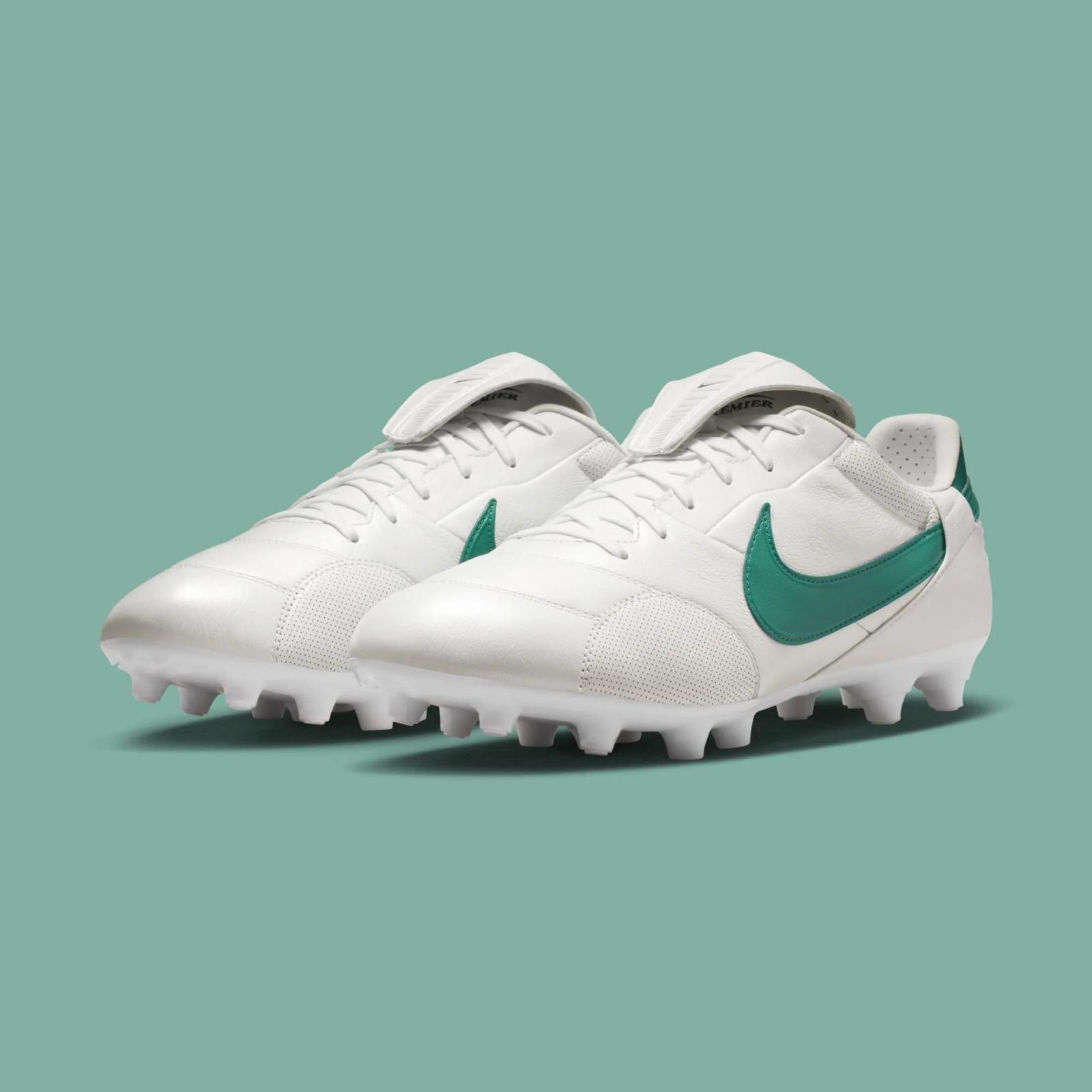 Nike Premier III U FG Metallic White Mystic Green