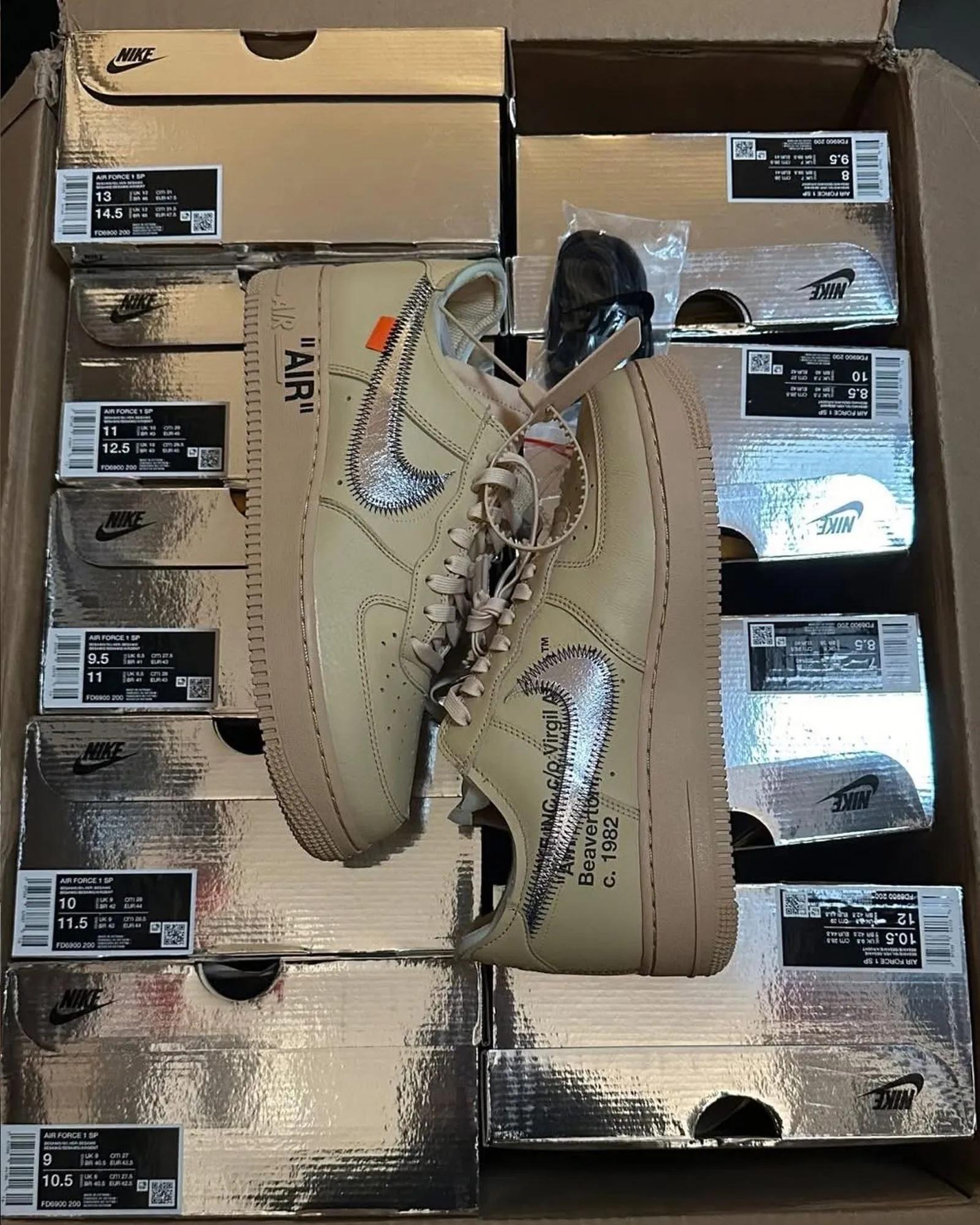 Off-White x Nike Air Force 1 Low Sesame FD6900-200 Release Date 2025