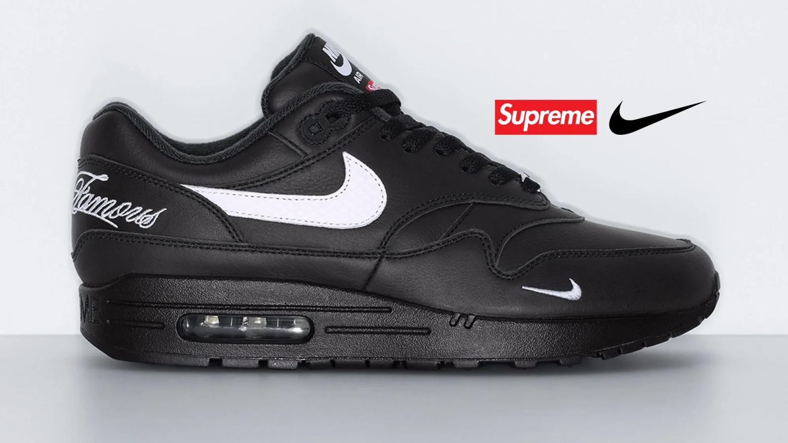 Supreme x Nike Air Max 1 ’87 SP “Black / White”
