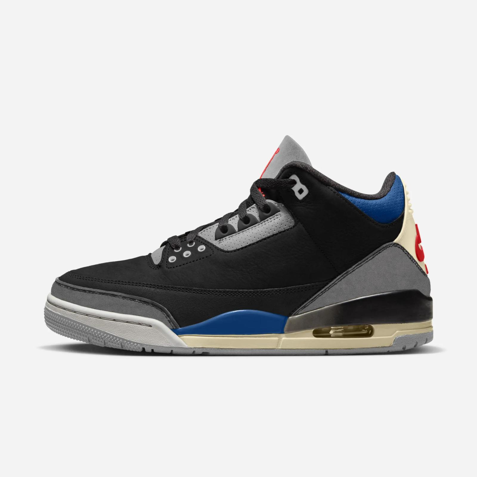 Air Jordan 3 Retro Black / Military Blue IB8967-004