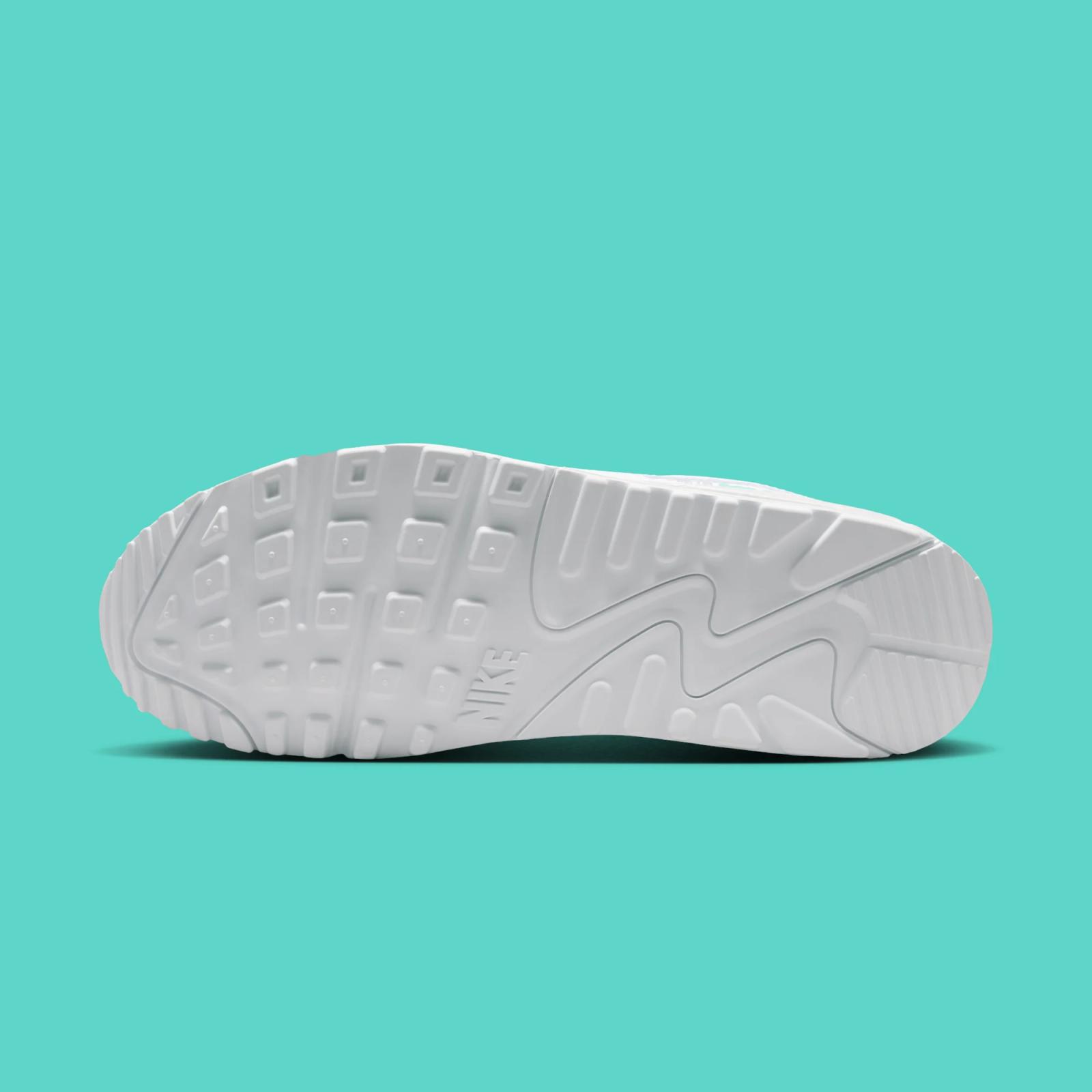 Nike Air Max 90 "White & Hyper Turquoise" drops April 1st, 2026