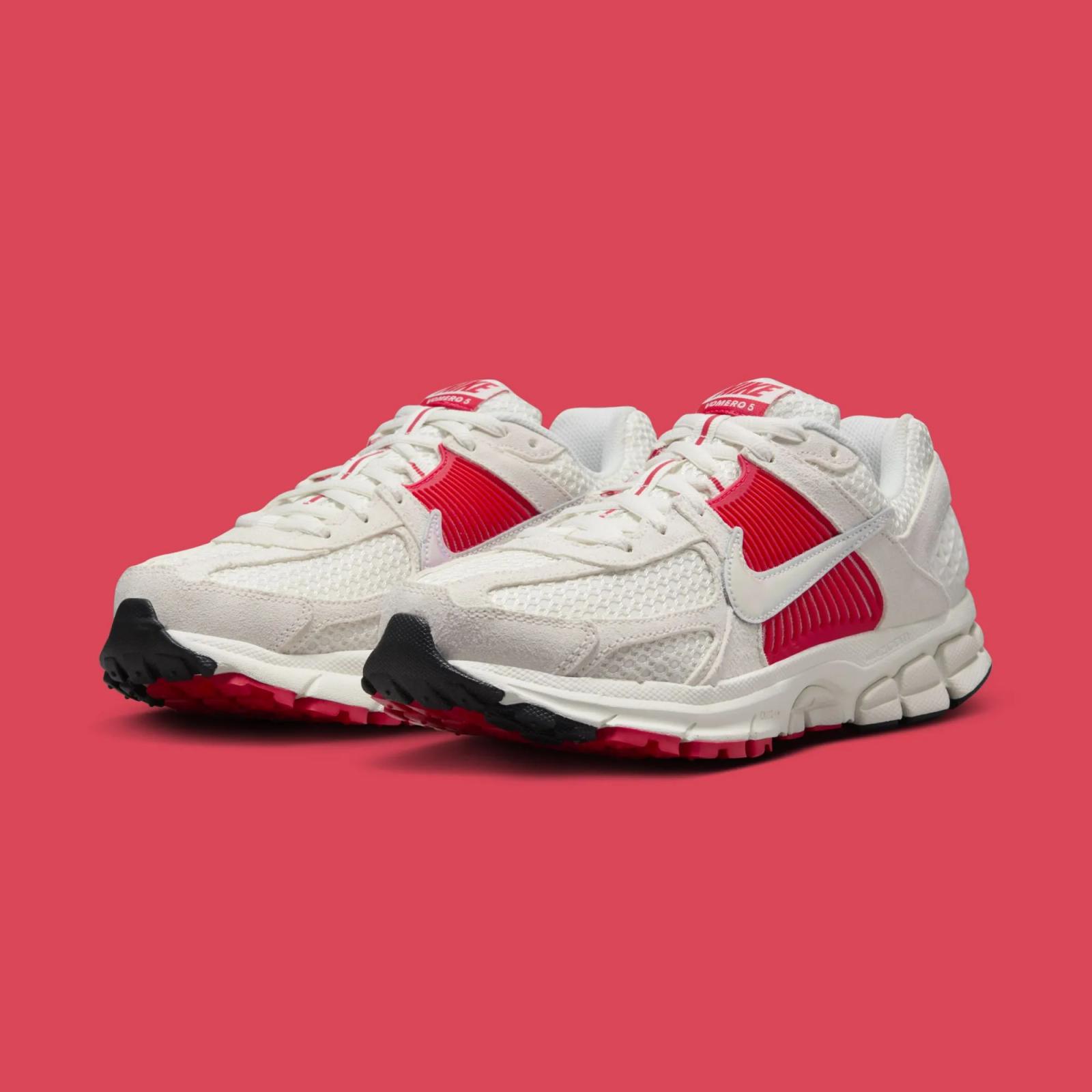 Nike Zoom Vomero 5 "Sail / Siren Red" HF5072-133