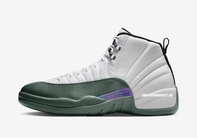 Air Jordan 12 Retro "Bucks" Summit White/Gorge Green/Black/Fierce Purple